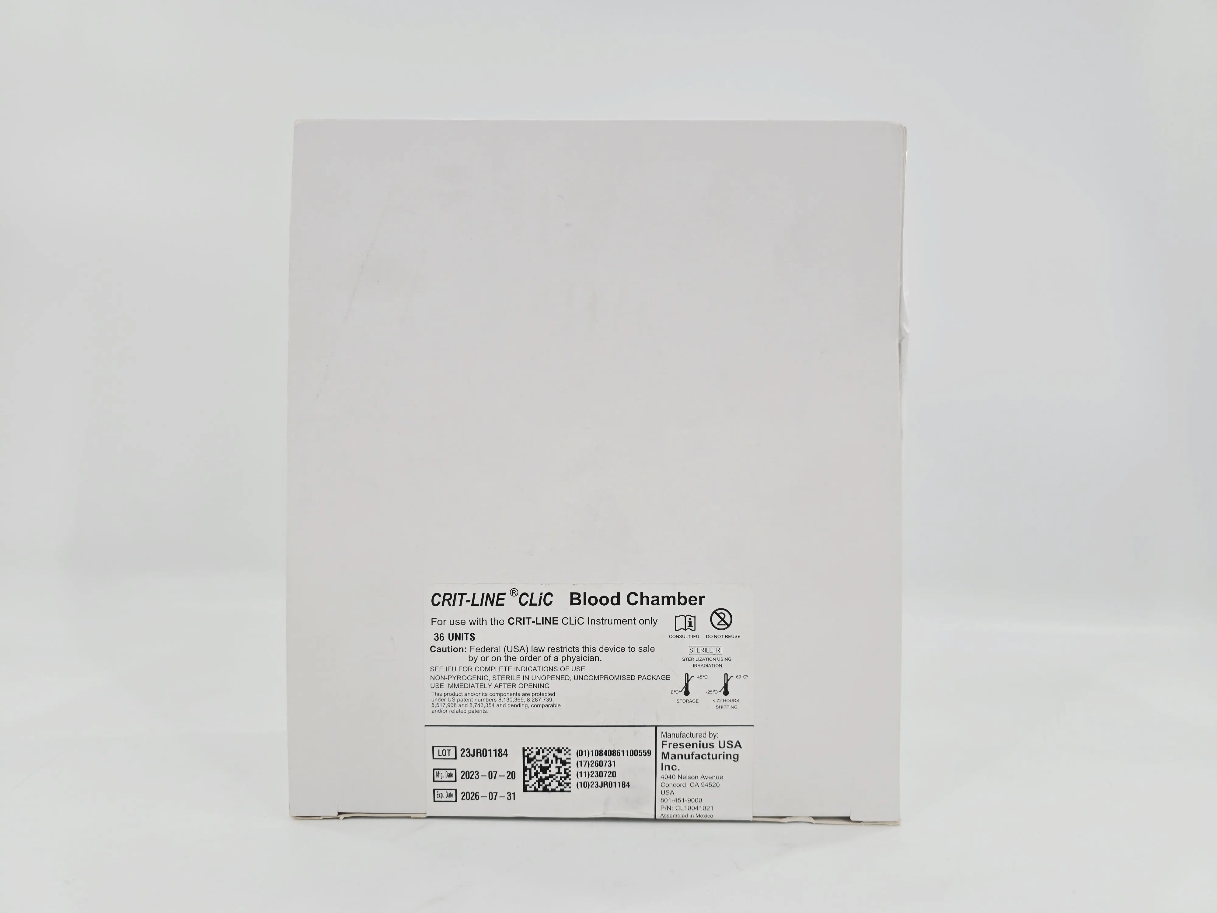 Crit-Line CLiC FSNL10041021Z Blood Chamber w/ Luer Lock Connector Disposable BX/36 - Image 3