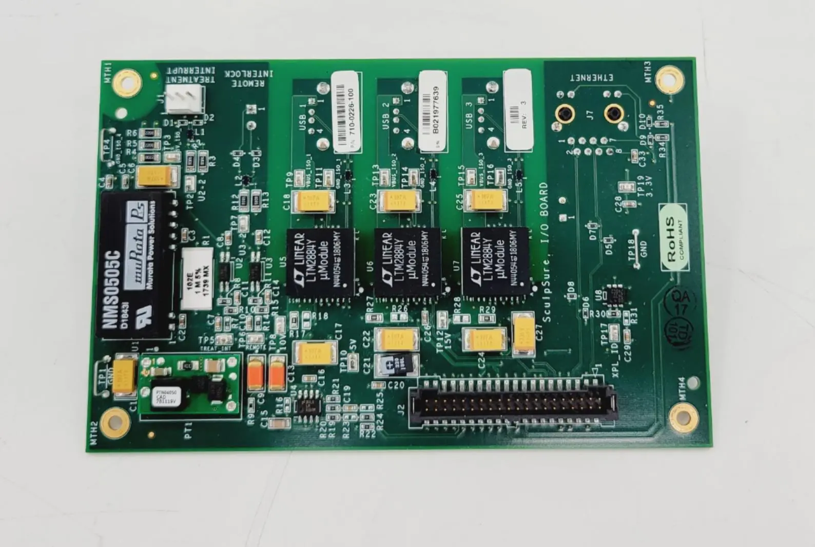 Cynosure 711-0226-100 Rev 2 SculpSure I/O Assembly Board - Image 3