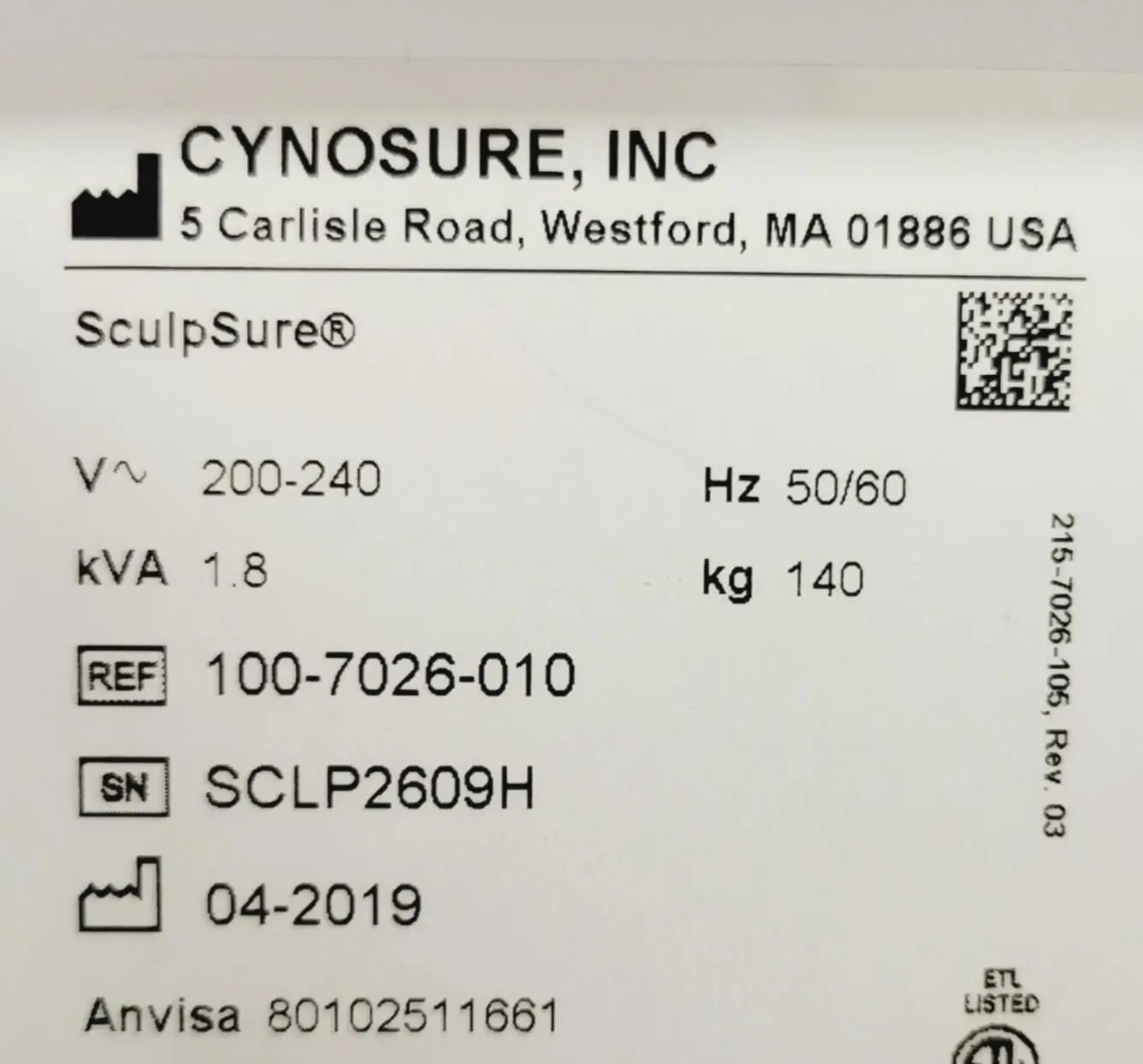 Cynosure SculpSure Non-Invasive Body Contouring System 2019 w/ Pac Key VER 3.1 - Image 15