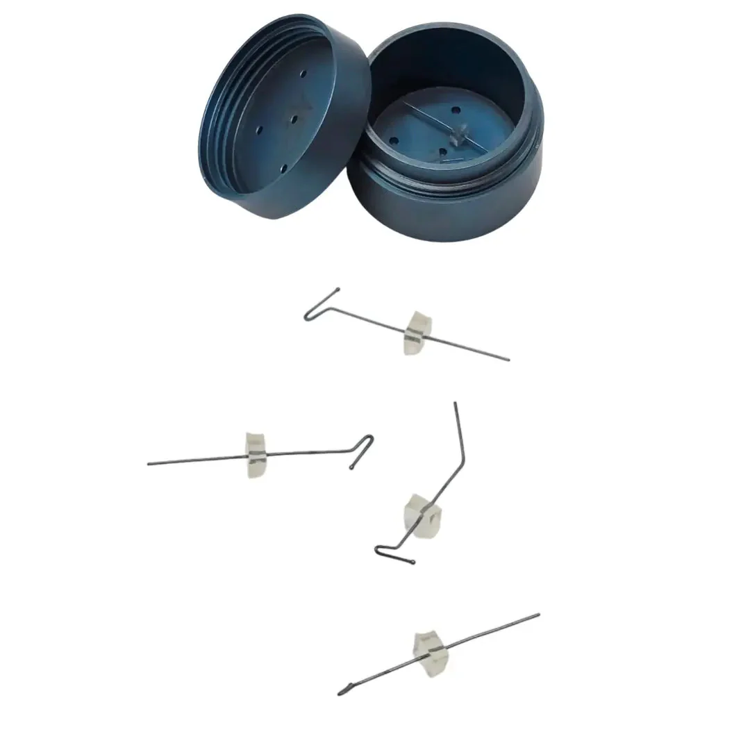 D&K 6-153 Sterilizing Case w/ 4 Mackool Cataract Support Hooks