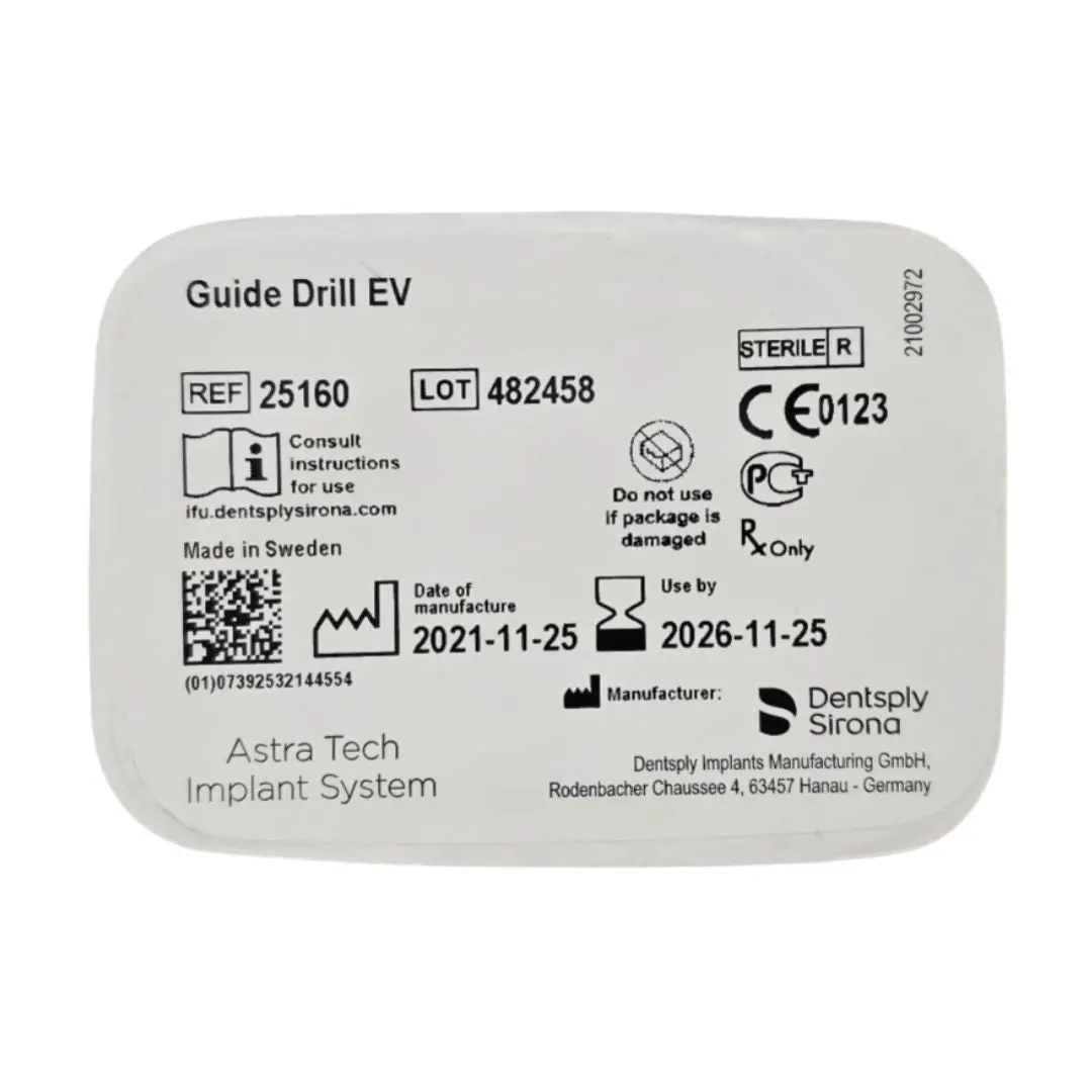 Dentsply Implants Manufacturing 25160 Guide Drill EV Astra Tech Implant System
