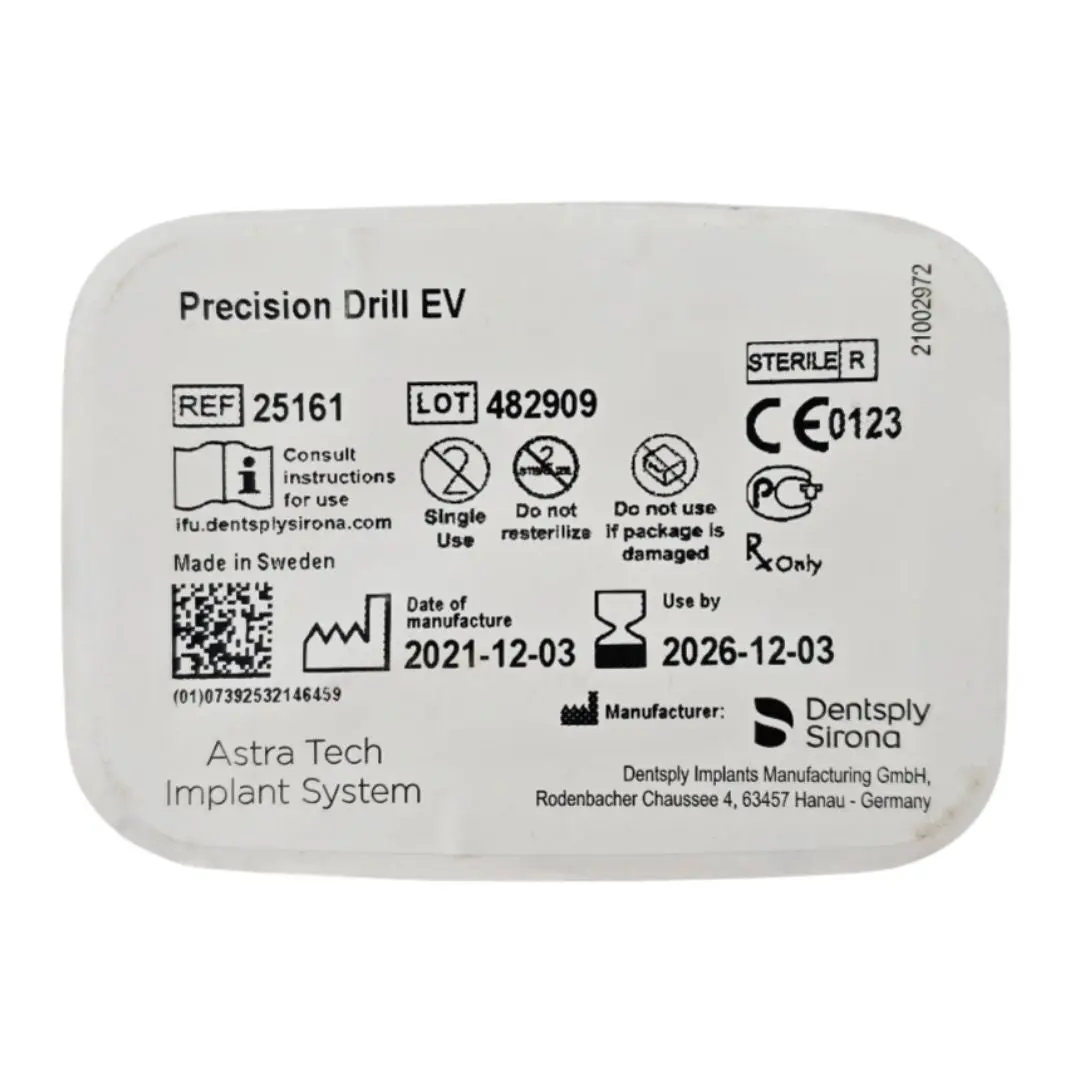 Dentsply Implants Manufacturing 25161 Precision Drill EV Astra Tech Implant System