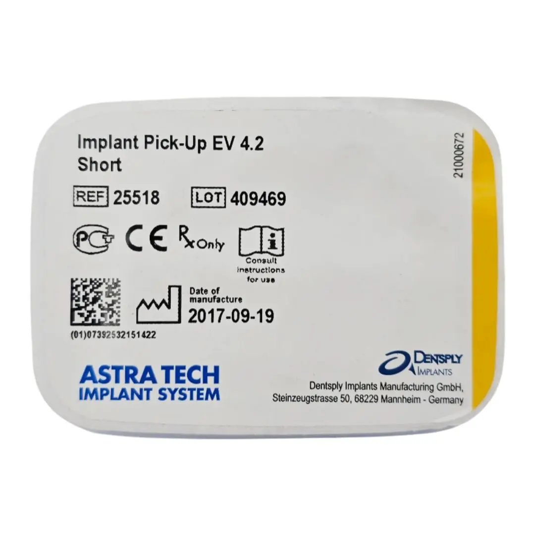 Dentsply Implants Manufacturing 25518 Implant Pick-Up EV 4.2 Short Astra Tech Implant System