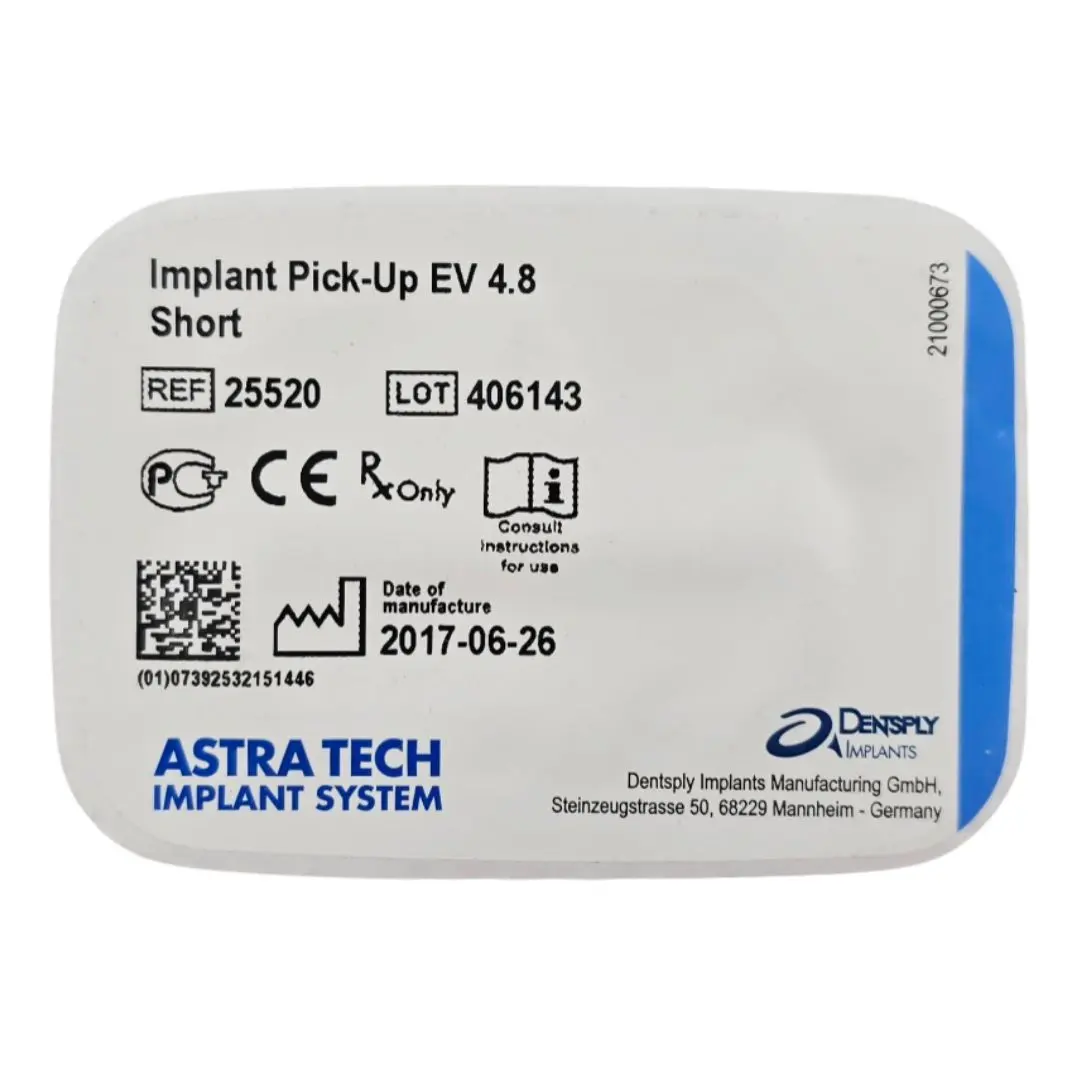 Dentsply Implants Manufacturing 25520 Implant Pick-Up EV 4.8 Short Astra Tech Implant System