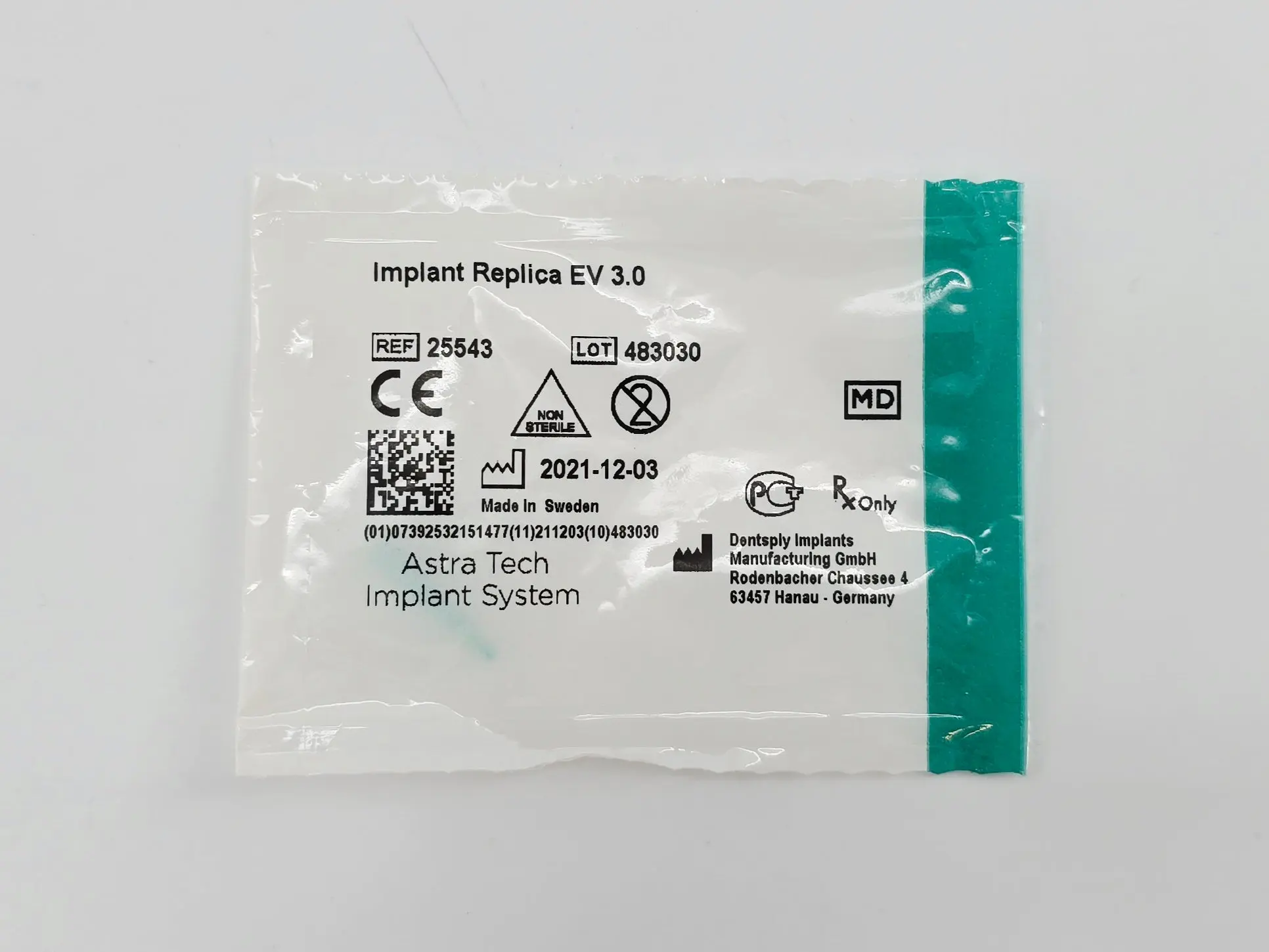 Dentsply Implants Manufacturing 25543 Implant Replica EV 3.0 Astra Tech Implant System - Image 2