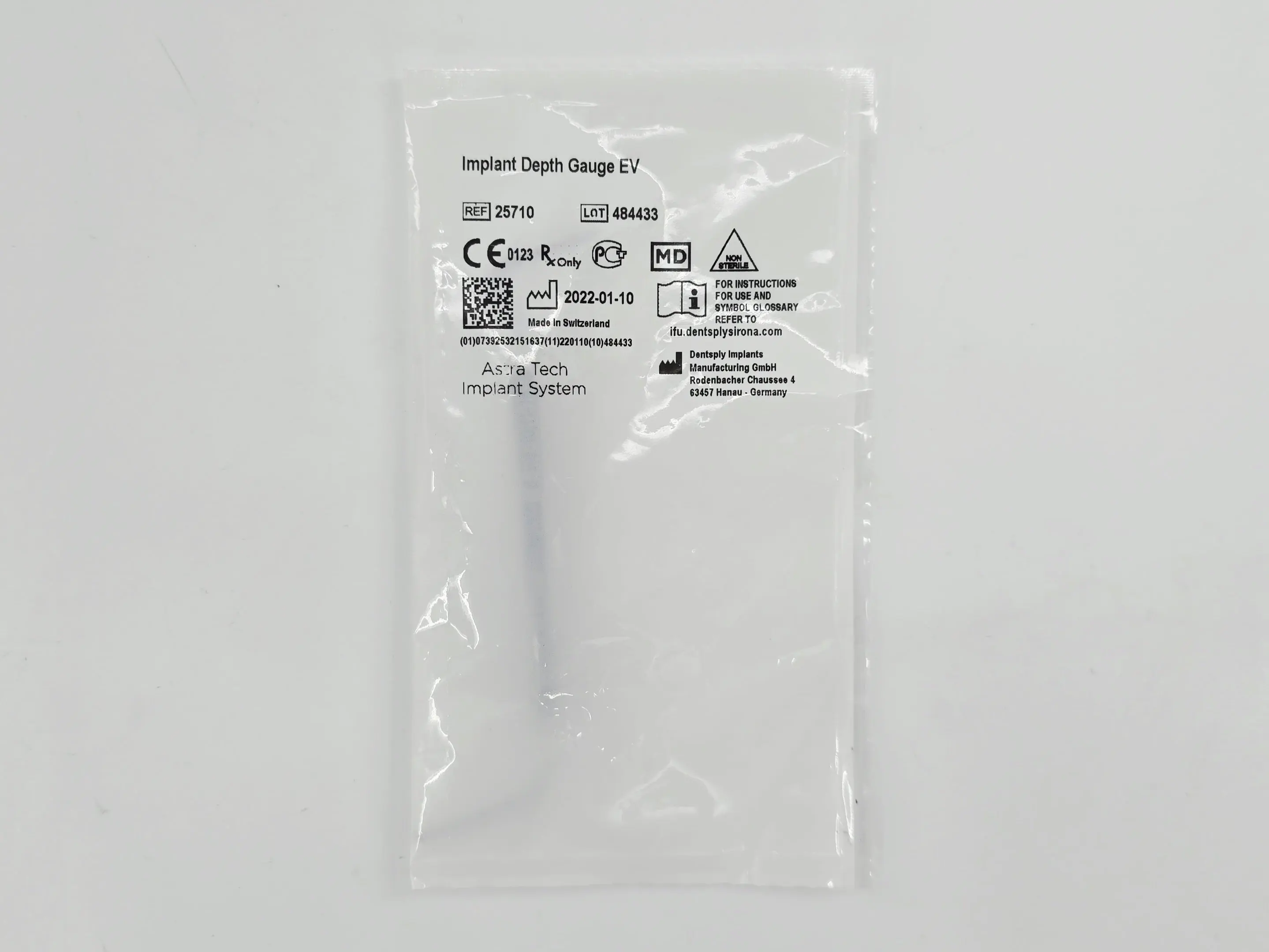 Dentsply Implants Manufacturing 25710 Implant Depth Gauge EV Astra Tech Implant System - Image 2