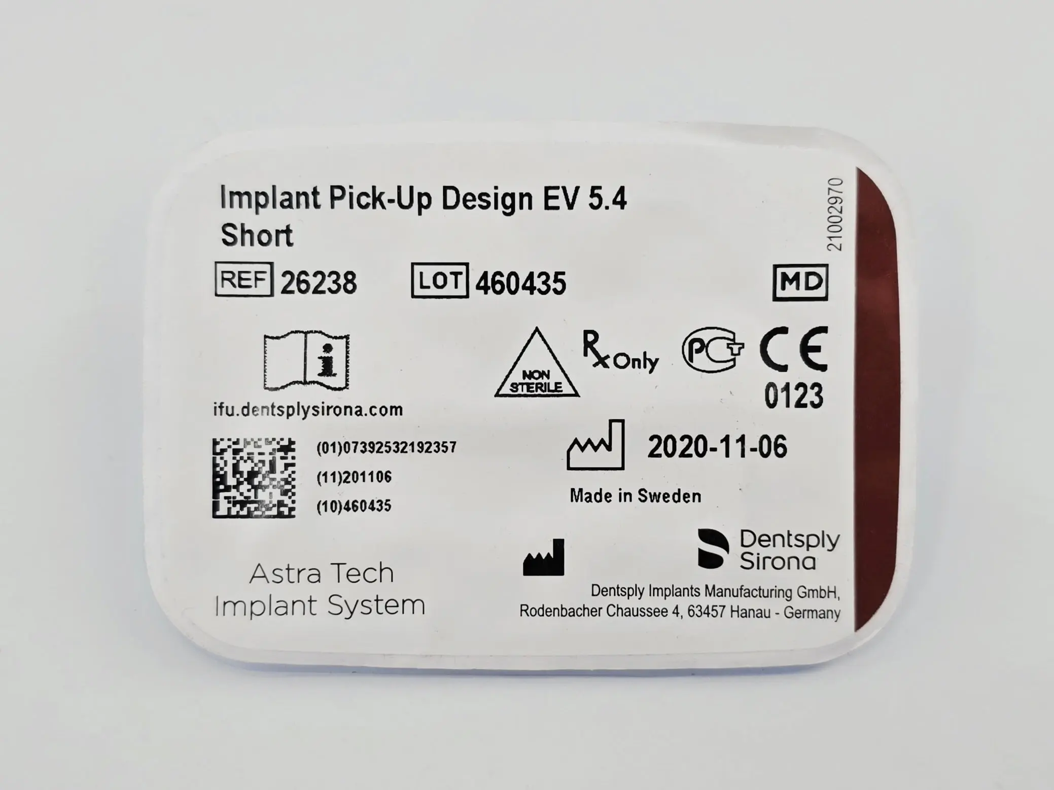 Dentsply Implants Manufacturing 26238 Implant Pick-Up Design EV 5.4 Short Astra Tech Implant System - Image 2