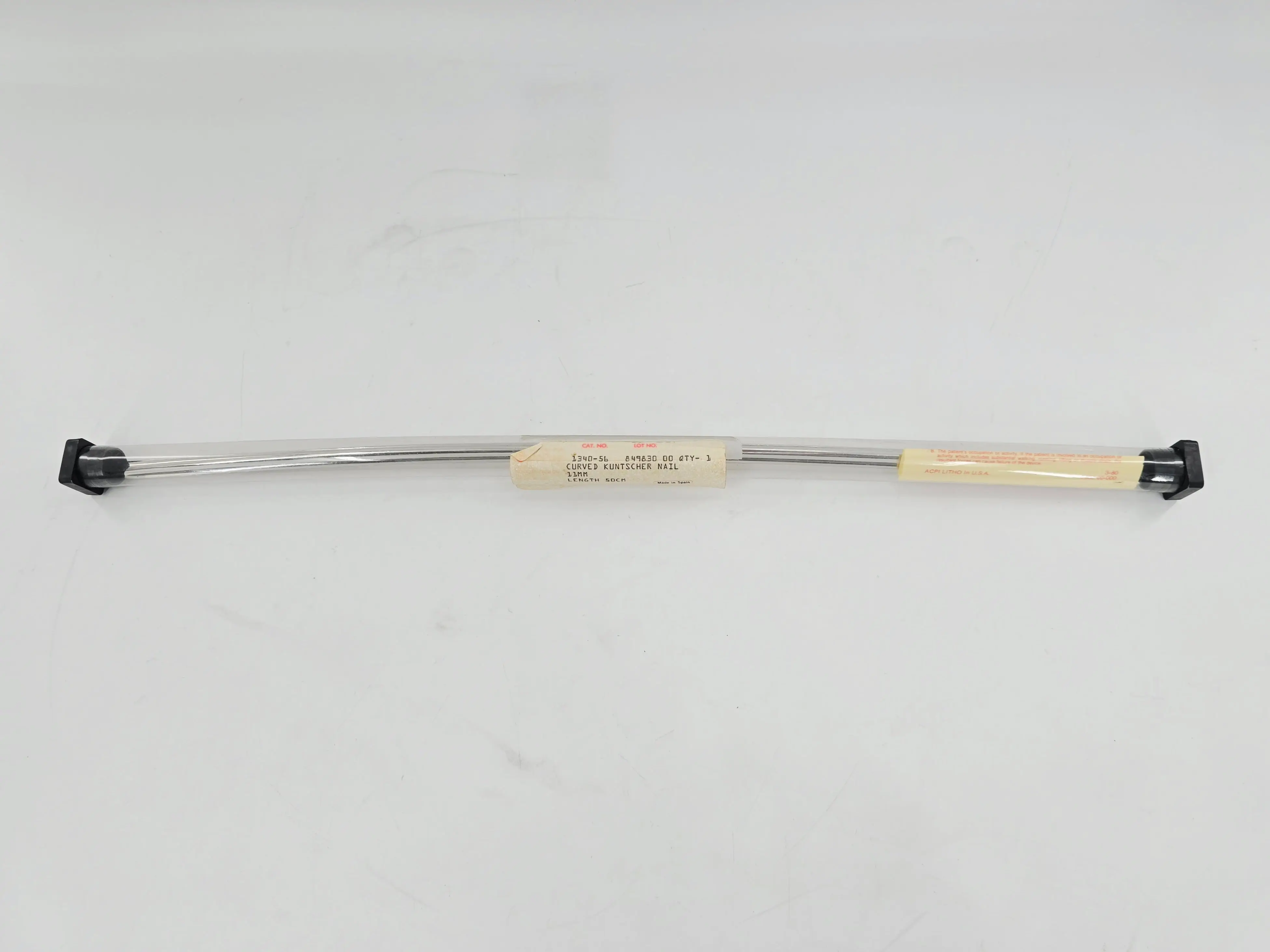 DePuy 1340-56 Kuntscher Nail Intramedullary Rod Curved 11mm x 50cm - Image 2
