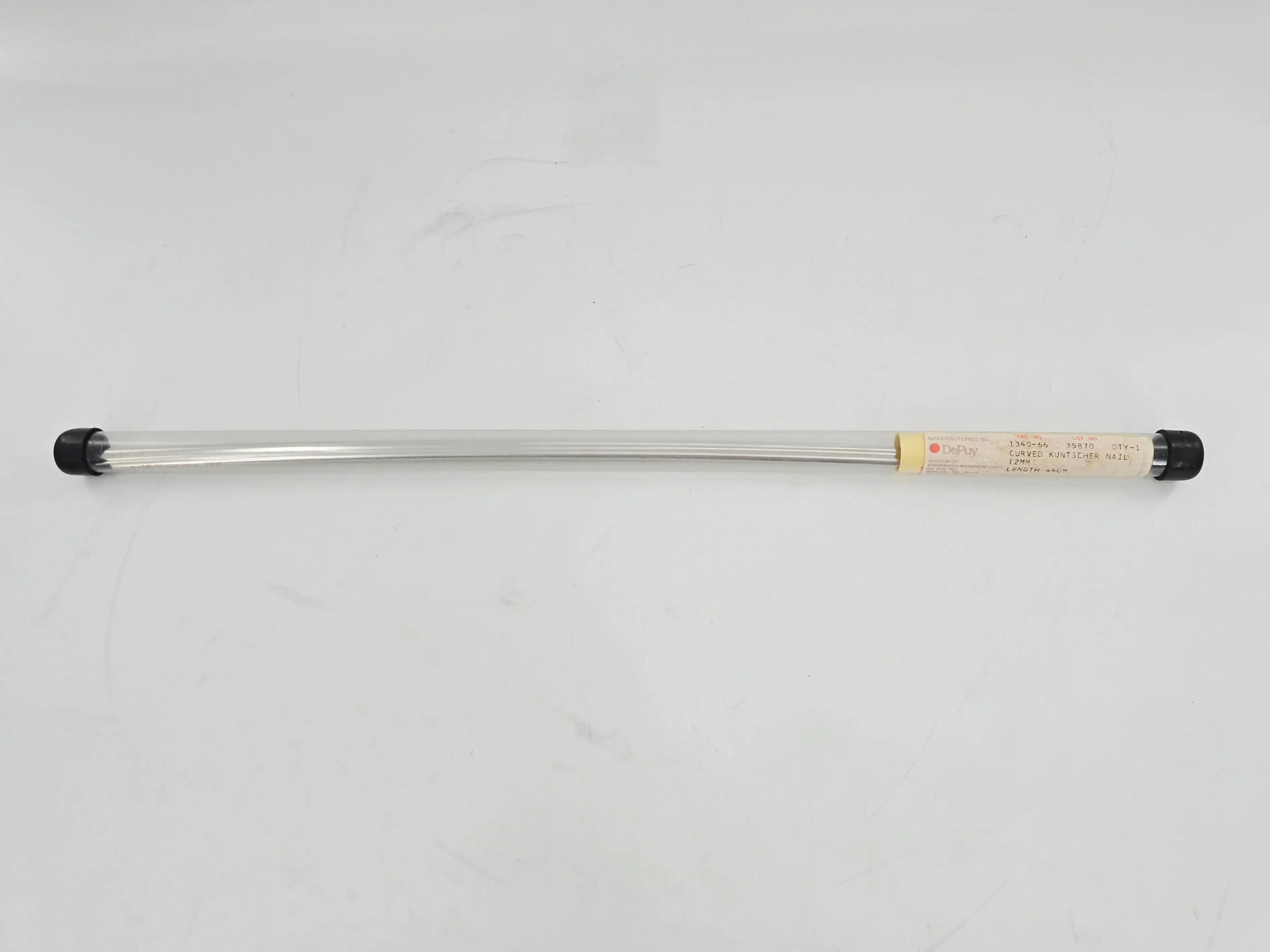 DePuy 1340-66 Kuntscher Nail Intramedullary Rod Curved 12mm x 46cm - Image 2