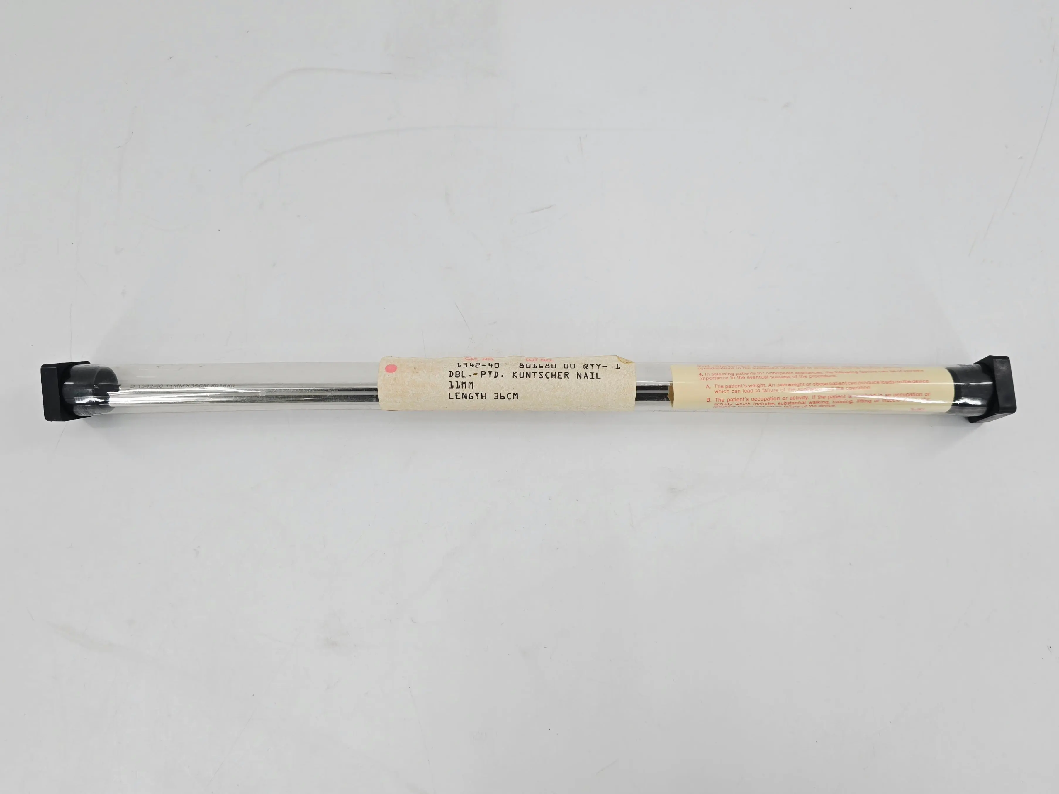 DePuy 1342-40 Kuntscher Nail Intramedullary Rod Double-Pointed 11mm x 36cm - Image 2