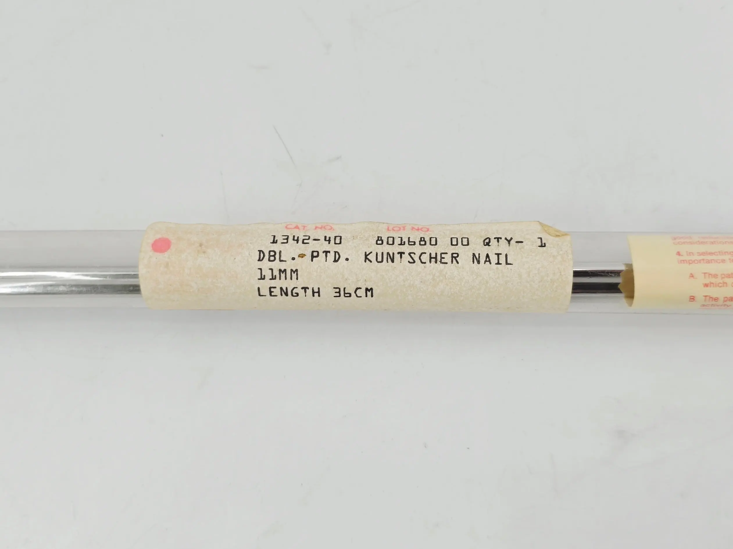 DePuy 1342-40 Kuntscher Nail Intramedullary Rod Double-Pointed 11mm x 36cm - Image 3