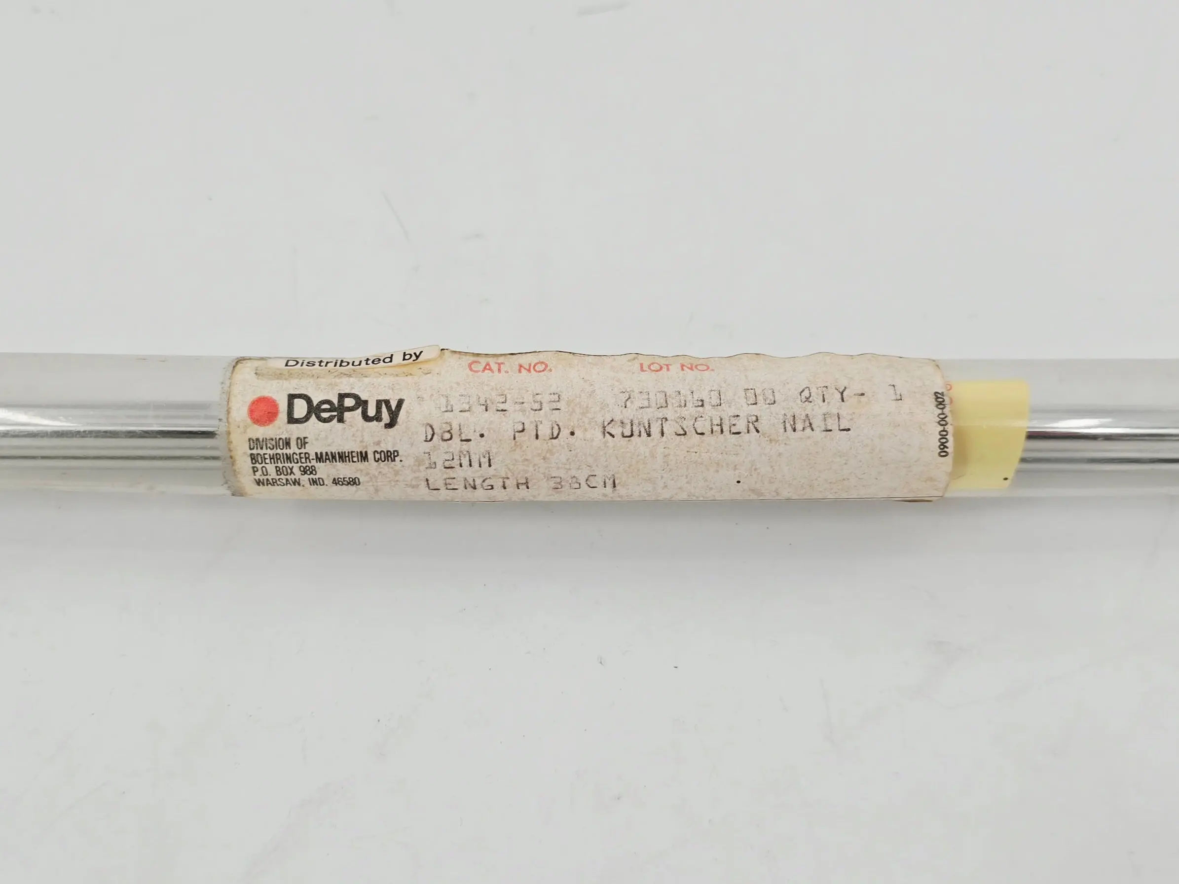 DePuy 1342-52 Kuntscher Nail Intramedullary Rod Double-Pointed 12mm x 38cm - Image 3