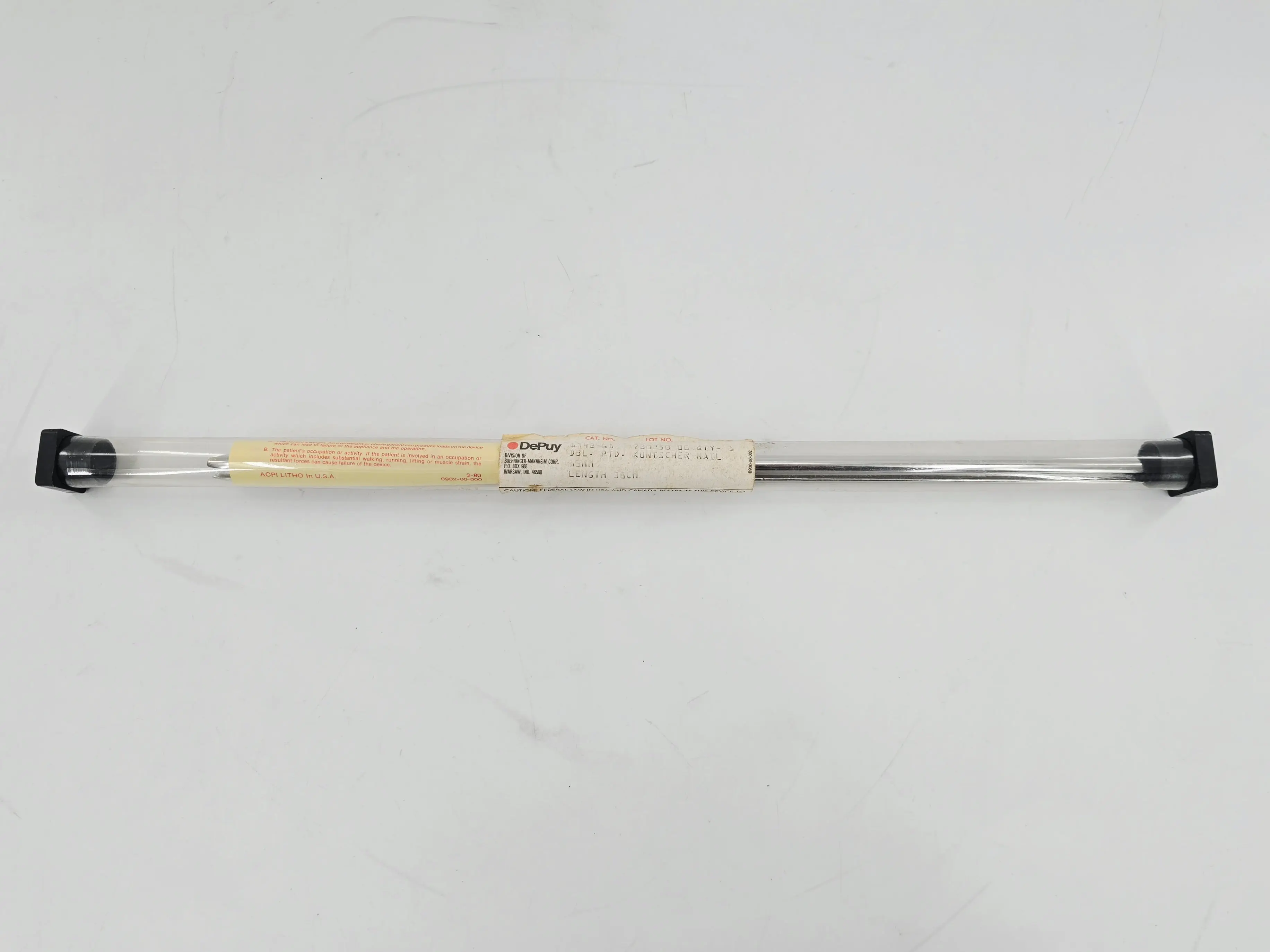 DePuy 1342-61 Kuntscher Nail Intramedullary Rod Double-Pointed 13mm x 38cm - Image 2