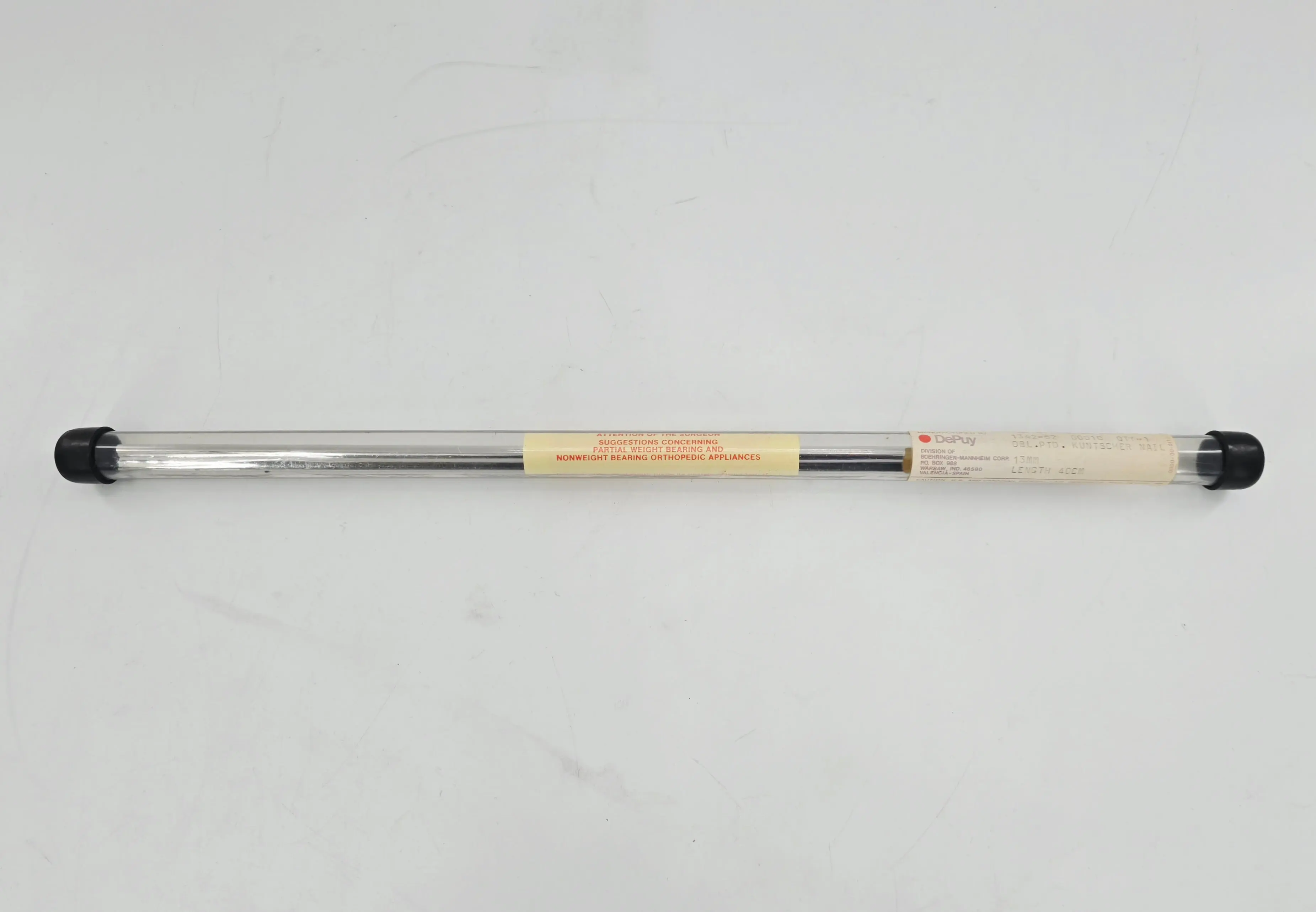 DePuy 1342-62 Kuntscher Nail Intramedullary Rod Double-Pointed 13mm x 40cm - Image 2