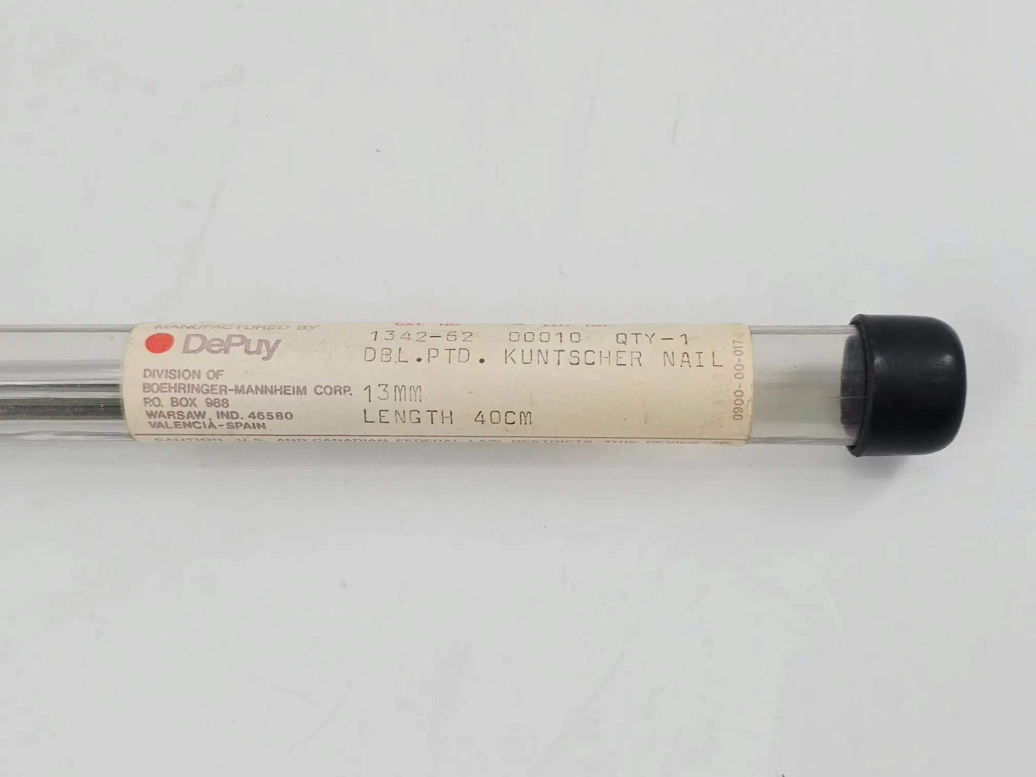 DePuy 1342-62 Kuntscher Nail Intramedullary Rod Double-Pointed 13mm x 40cm - Image 3