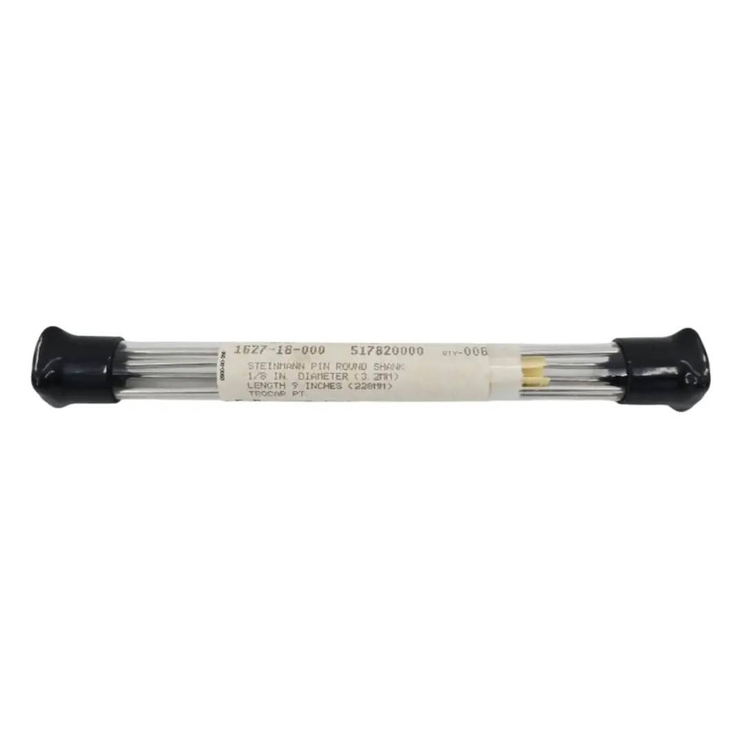 DePuy 1627-18-000 Steinmann Pin Round Shank Trocar Point 1/8" x 9" PK/6
