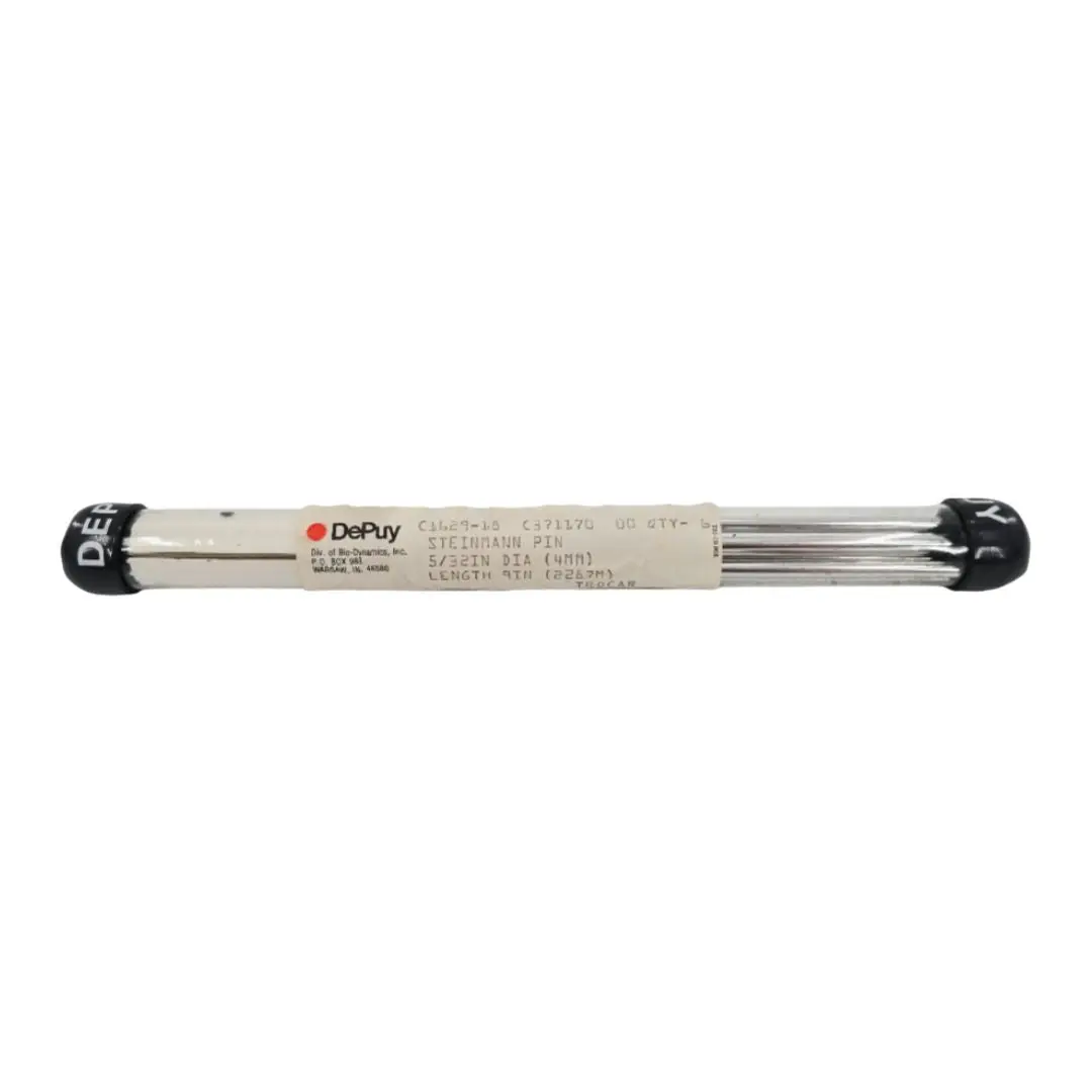 DePuy 1629-18-000 Steinmann Pin Trocar Point 5/32" x 9" PK/6