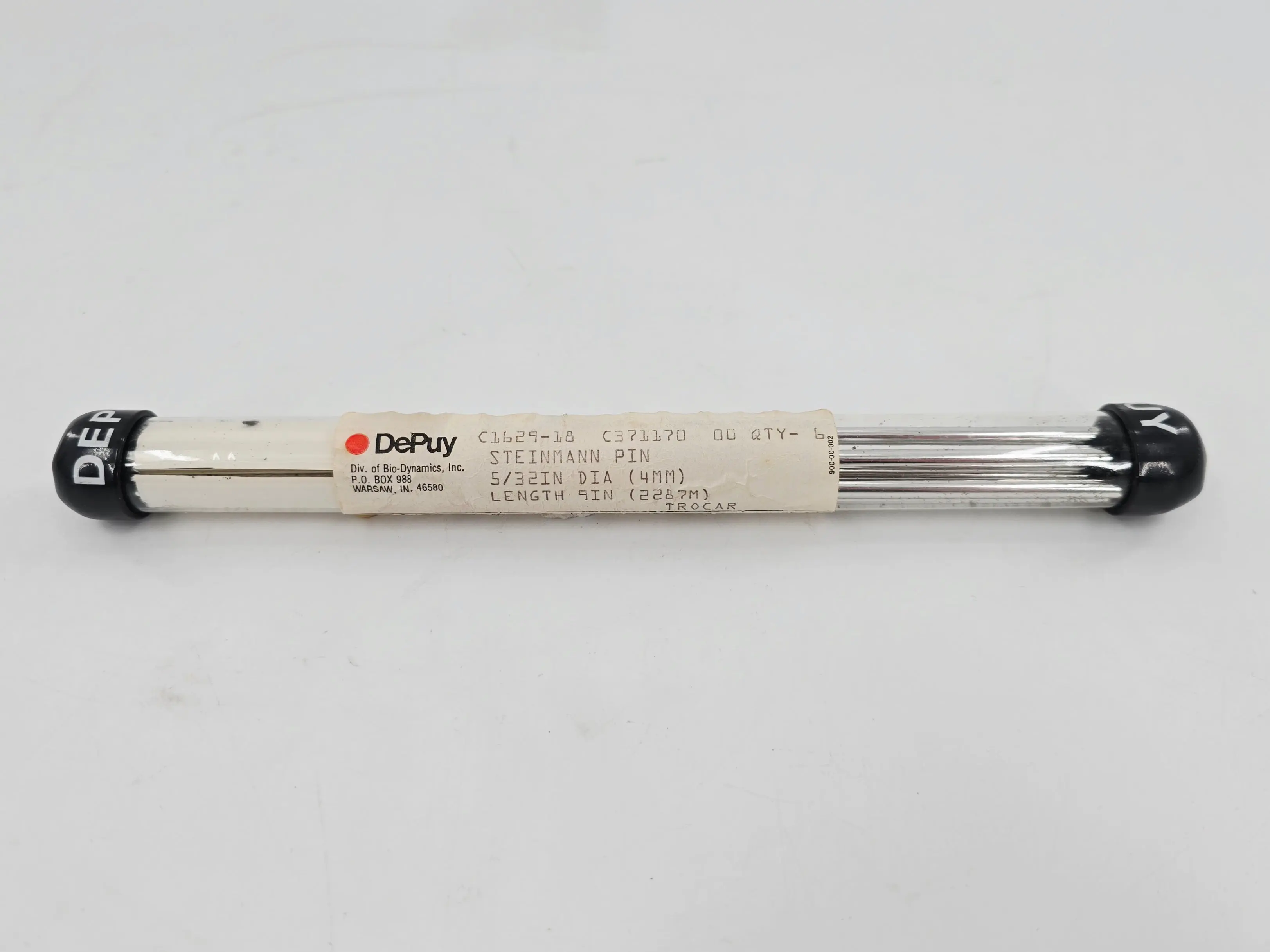 DePuy 1629-18-000 Steinmann Pin Trocar Point 5/32" x 9" PK/6 - Image 2