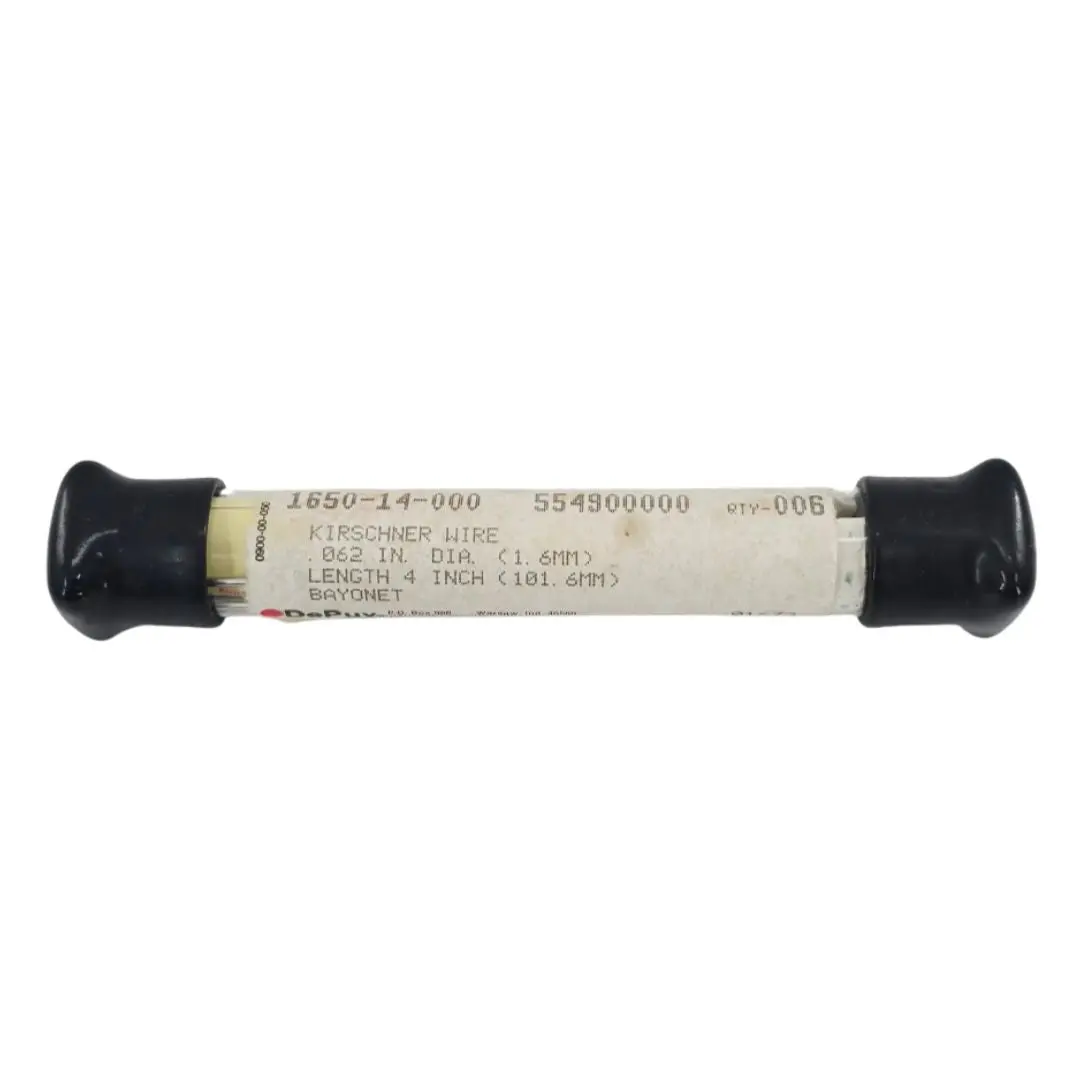 DePuy 1650-14-000 Kirschner Wire Bayonet Point .062" x 4" 6/PK