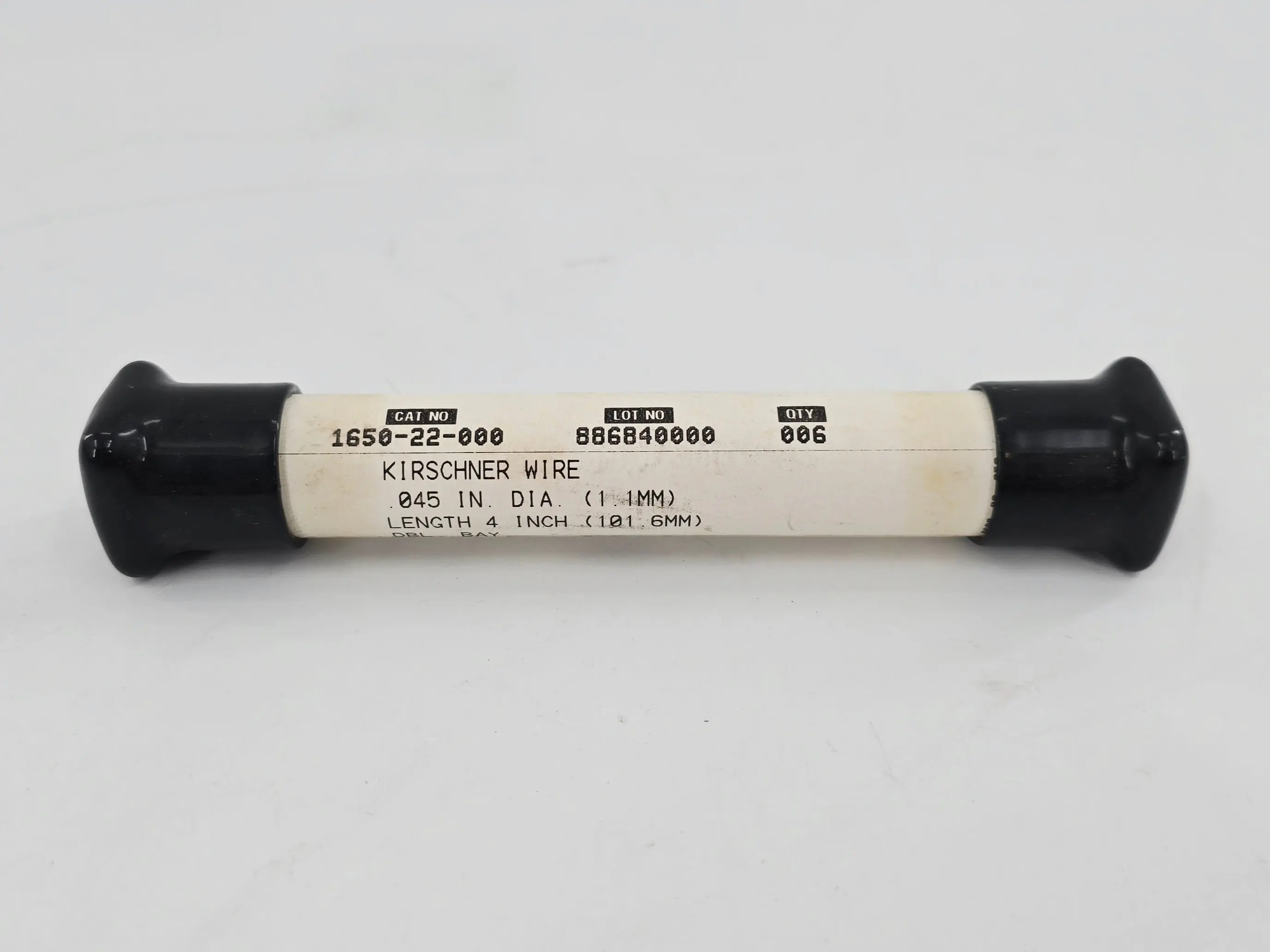 DePuy 1650-22-000 Kirschner K-Wire Double End Bayonet Point .045" x 4" PK/6 - Image 2