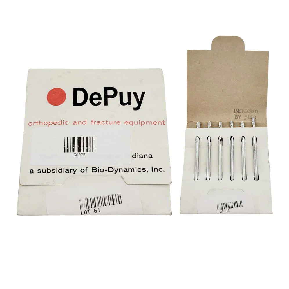 DePuy 1800-24 4.8mm Twist Drill Bit Orthopedic 3-1/2" PK/5