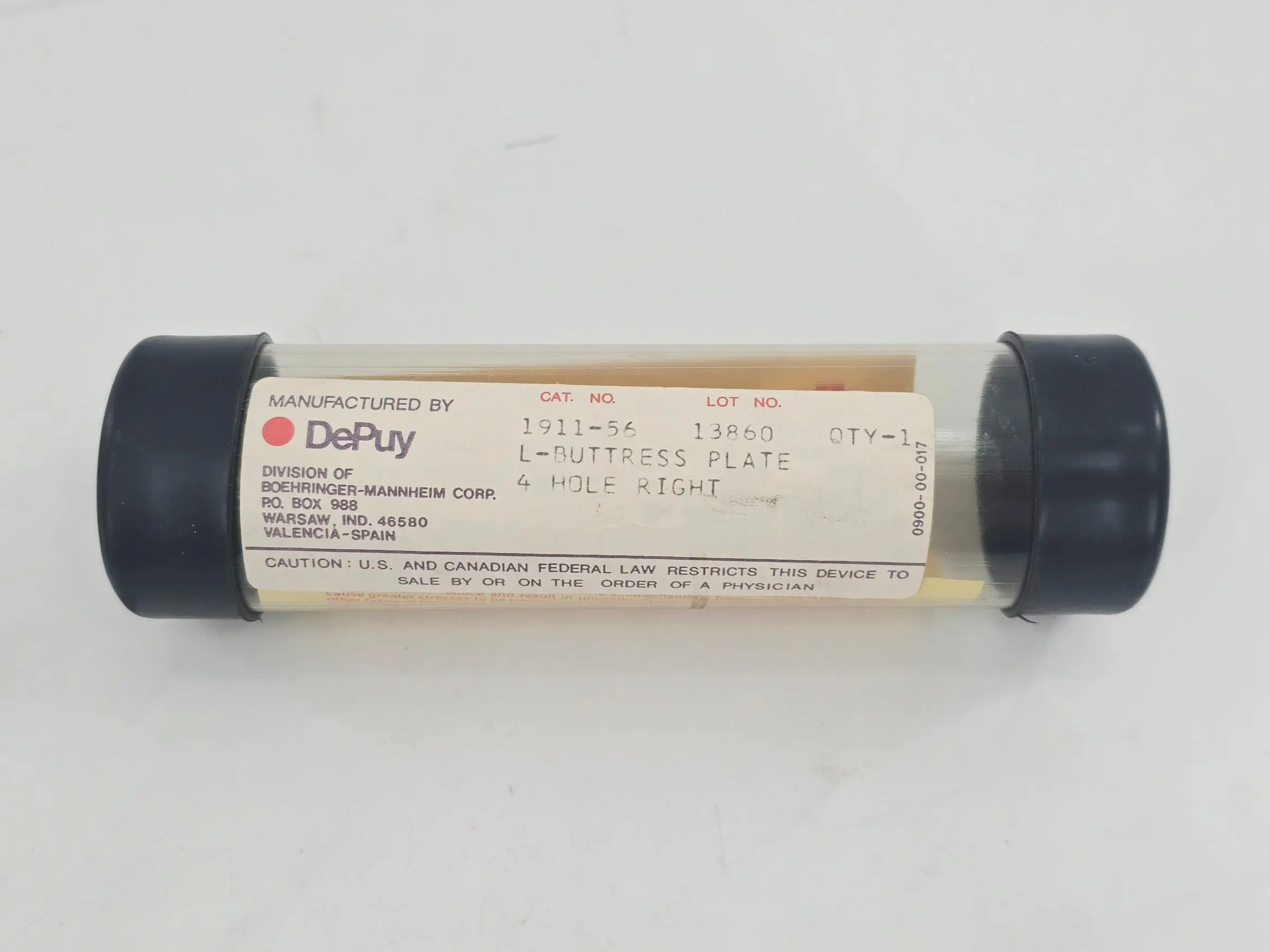 DePuy 1911-56 L-Buttress Bone Plate 4-Hole Right 1/PK - Image 2