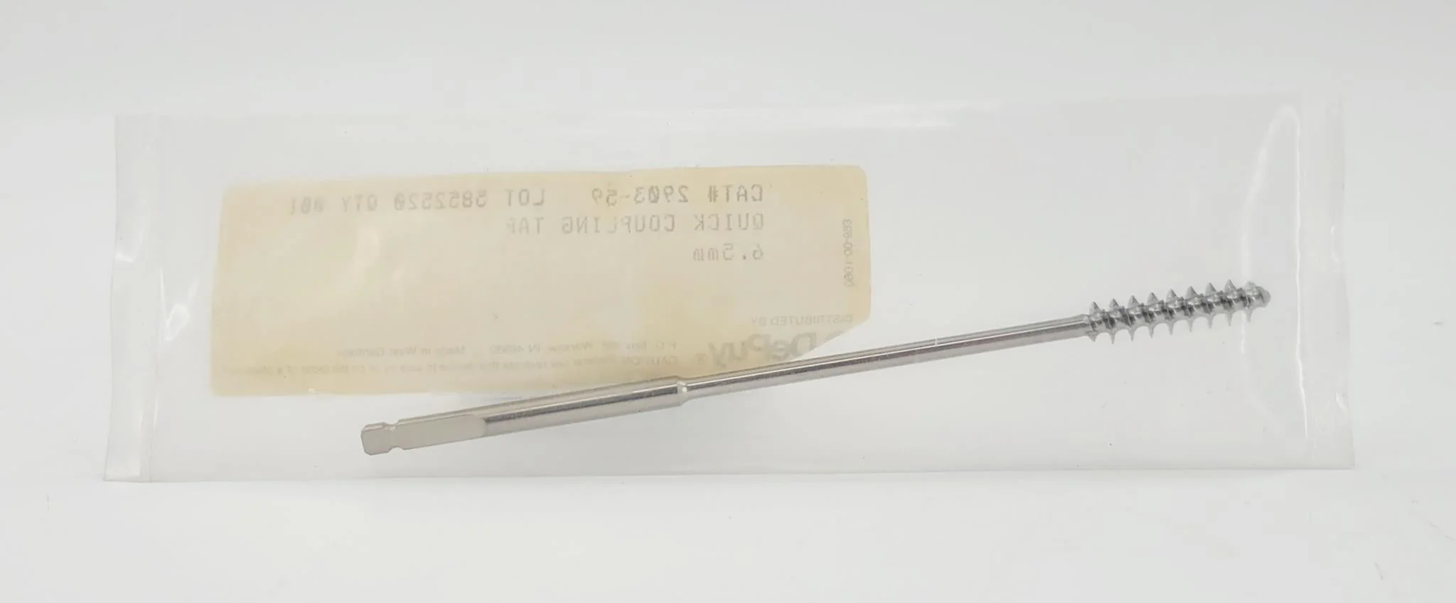 DePuy 2903-59 Quick Coupling Tap 6.5mm 5" - Image 3