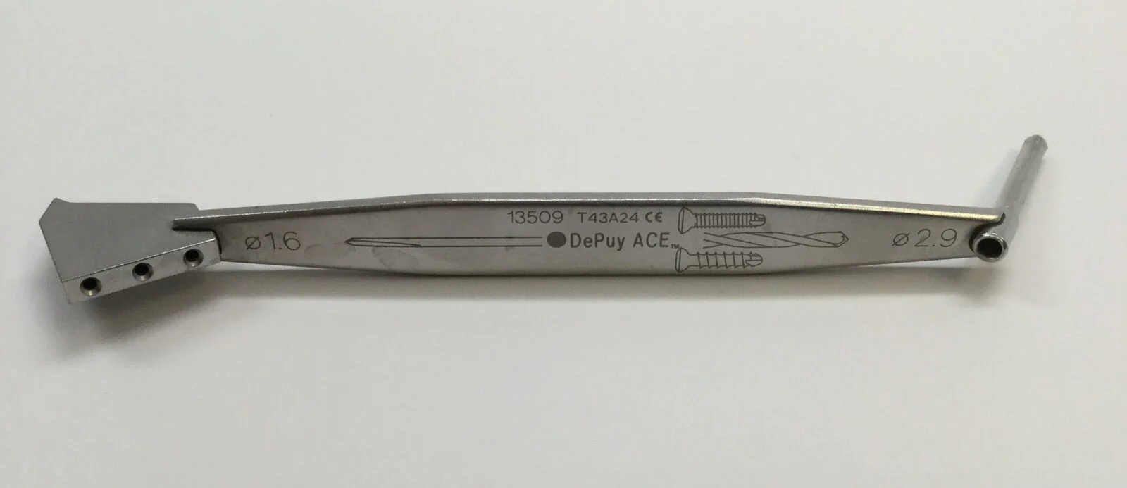 DePuy Ace 13509 Surgical Drill Guide 1.6mm / 2.9mm 4" - Image 3