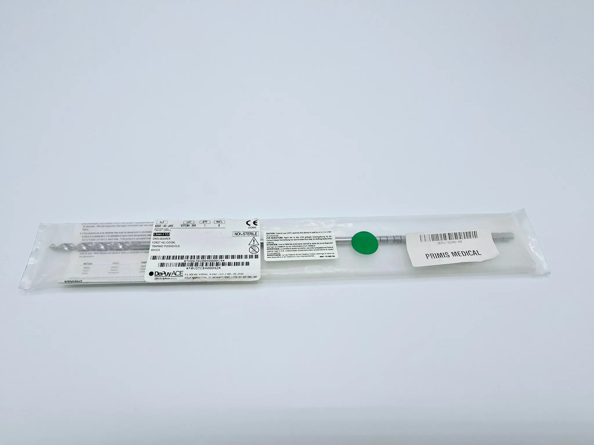 Depuy Ace 8200-40-000 Twist Drill 5.3mm x 13.0mm - Image 5