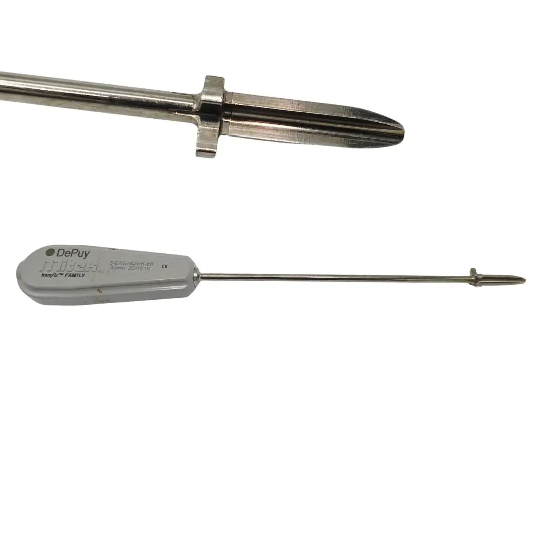 DePuy Mitek 254618 INTRAFIX 30mm Tibial Sheath Inserter Fixed Handle 12-3/8"