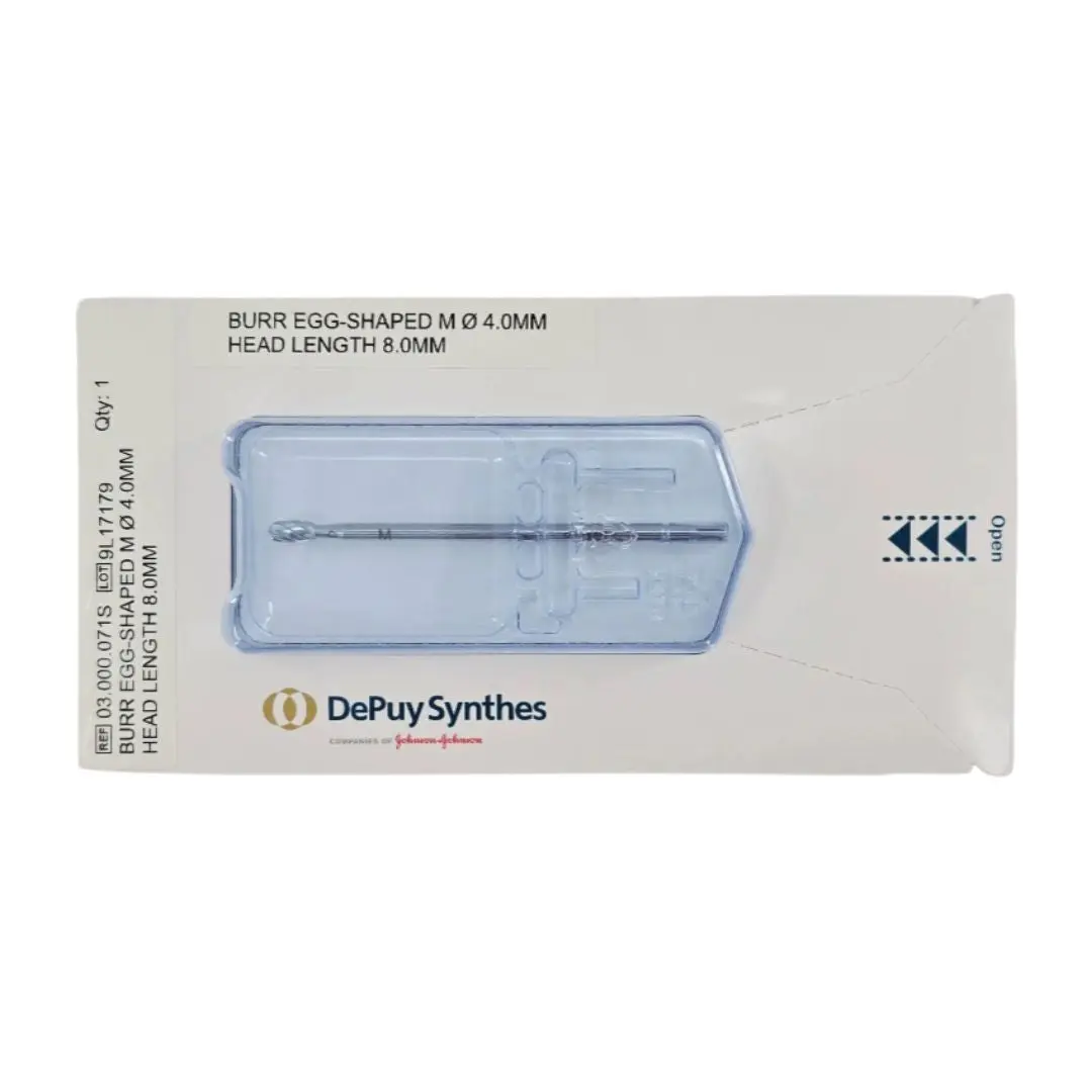 DePuy Synthes 03.000.071S Burr Egg-Shaped M Ø 4.0mm Head Length 8.0mm