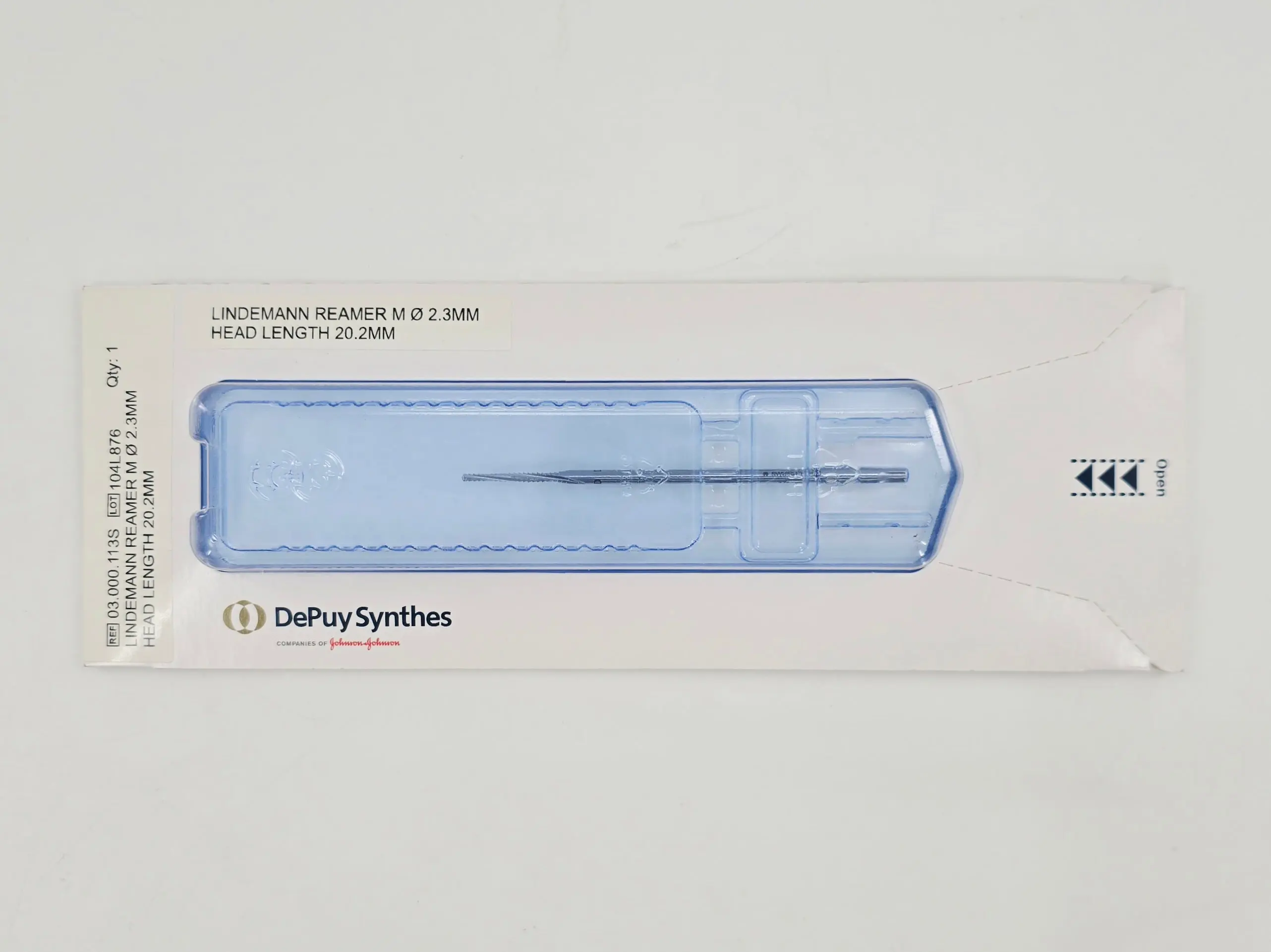 DePuy Synthes 03.000.113S Lindemann Reamer M Ø 2.3mm Head Length 20.2mm - Image 2