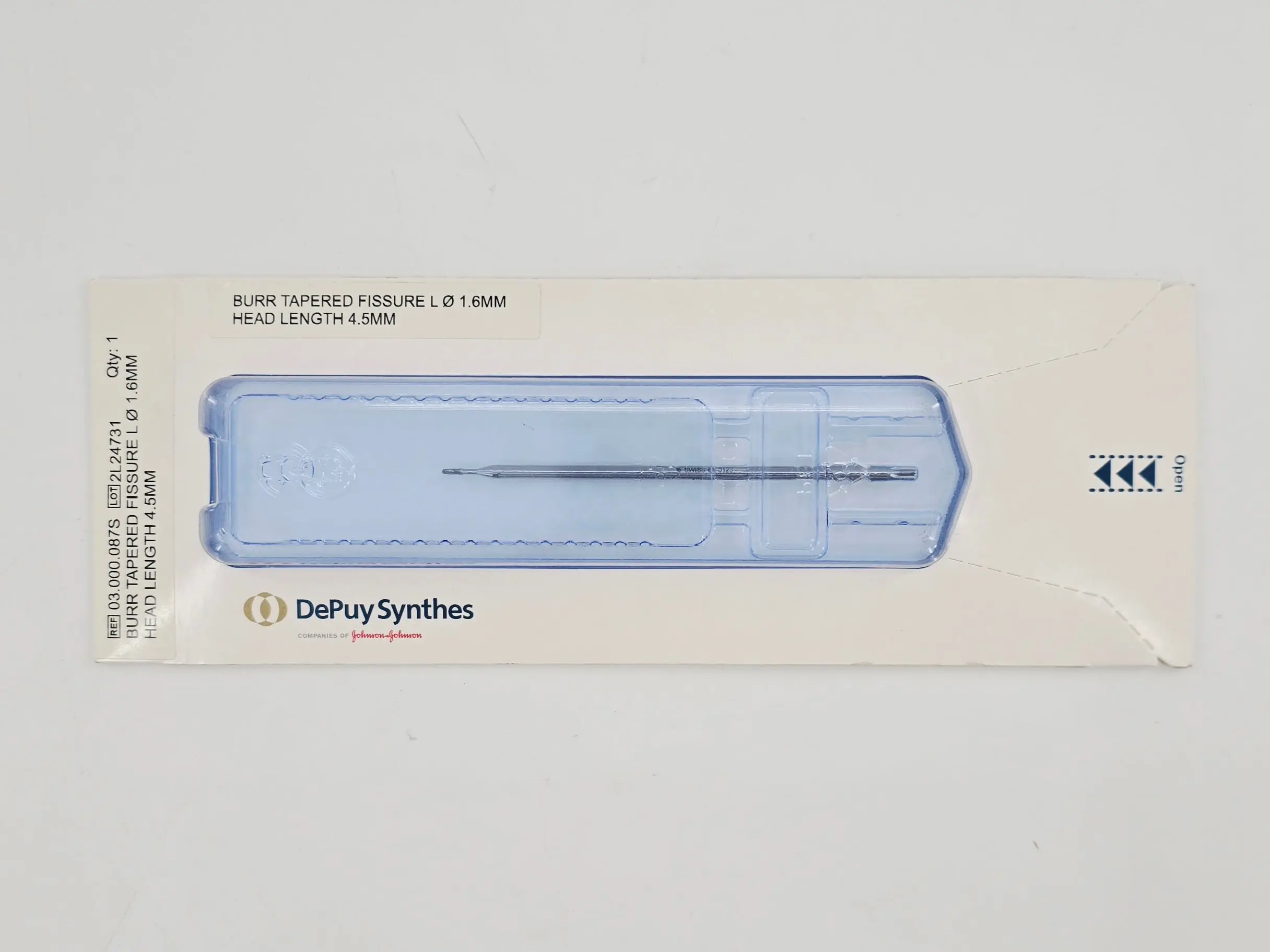DePuy Synthes 03.000.087S Burr Tapered Fissure L Ø 1.6mm Head Length 4.5mm - Image 2