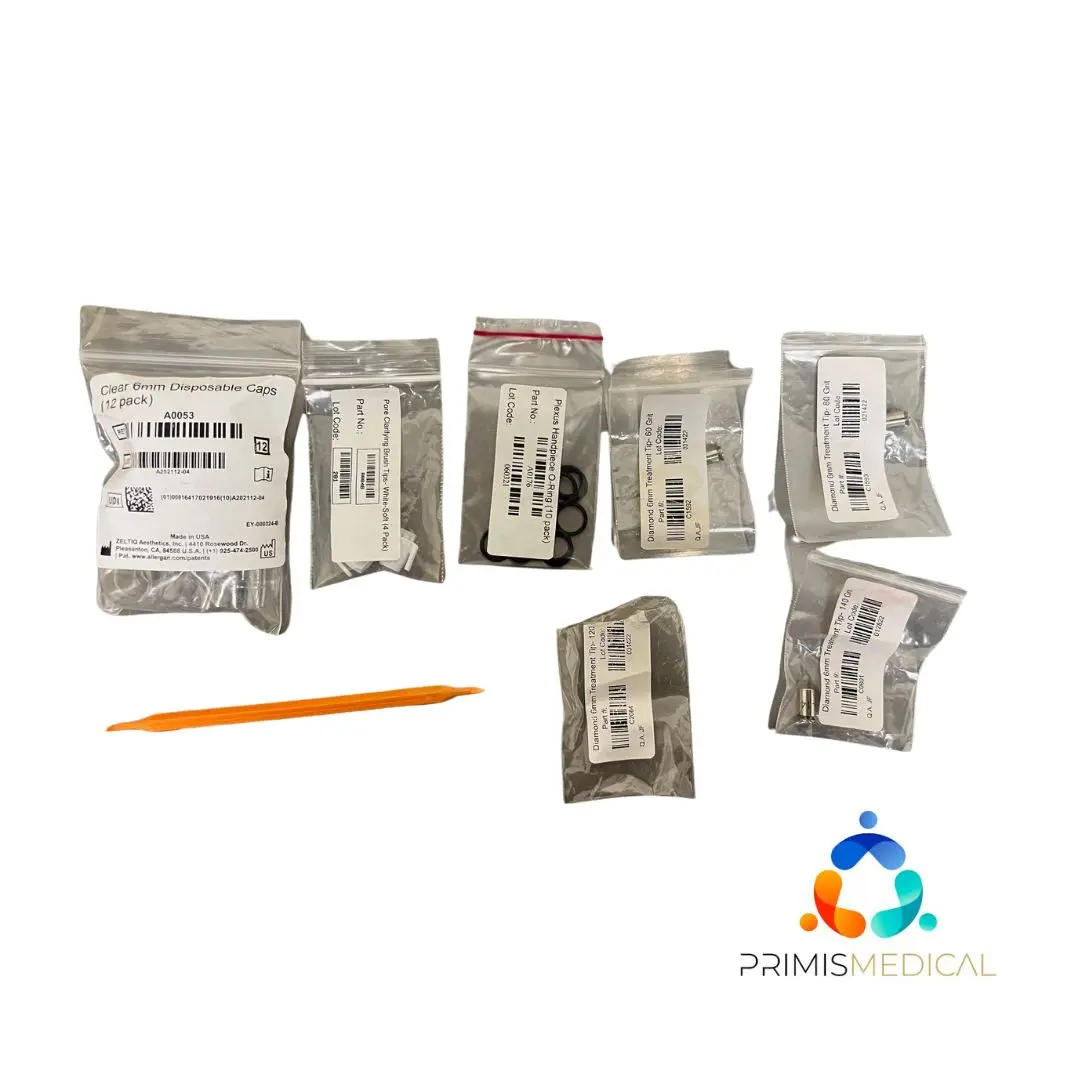DiamondGlow Skin Resurfacing Cart w/ 2 Handpieces & Four Drawers 20 Hours of Use - Image 10