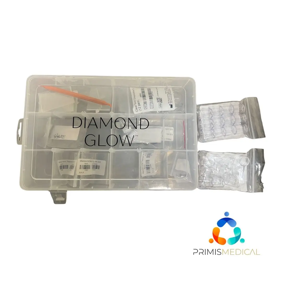 DiamondGlow Skin Resurfacing Cart w/ 2 Handpieces & Four Drawers 20 Hours of Use - Image 8