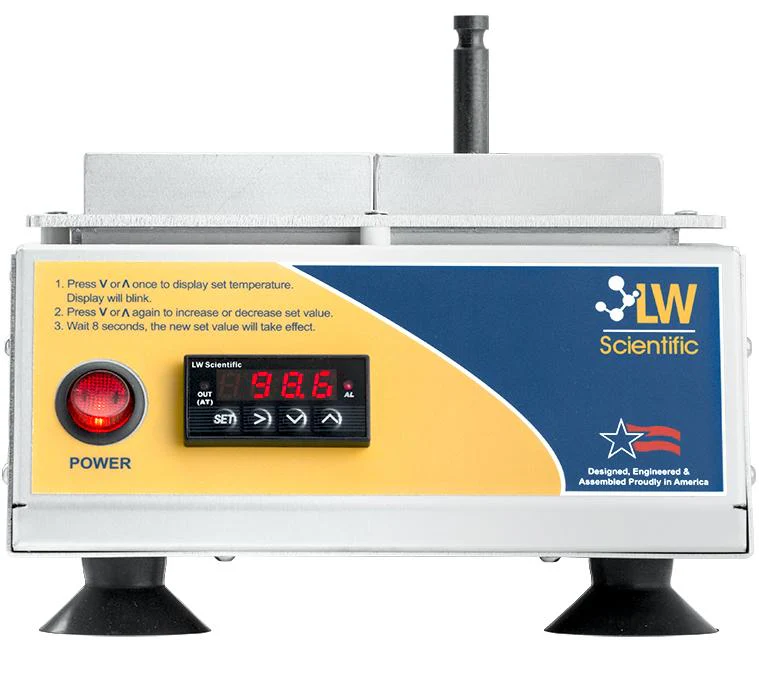 LW Scientific Dry Bath Incubator, Digital, Two 4-place 50ml heat blocks, 90-240vAC Adpt