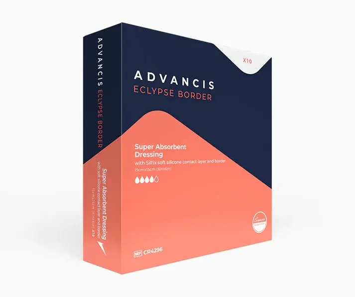Advancis Eclypse Border Super Absorbent Silicone Dressing 10 Box - Image 3