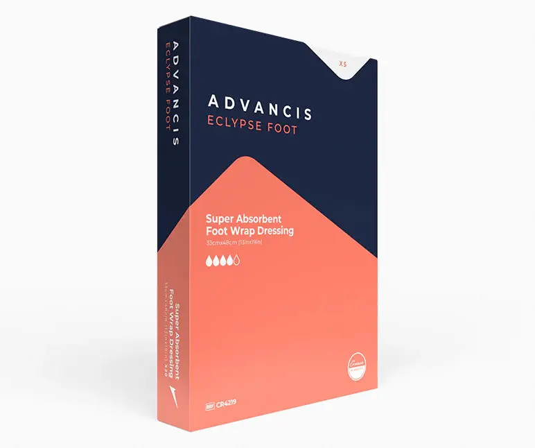 Advancis Eclypse Foot Super Absorbent Dressing - Non-Adherent 5 Box - Image 2