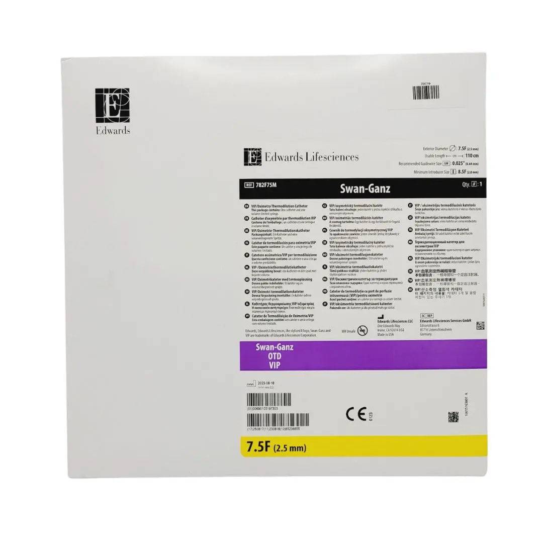 Edwards Lifesciences 782F75M VIP/Oximetry Thermodilution Catheter 7.5Fr - Image 2