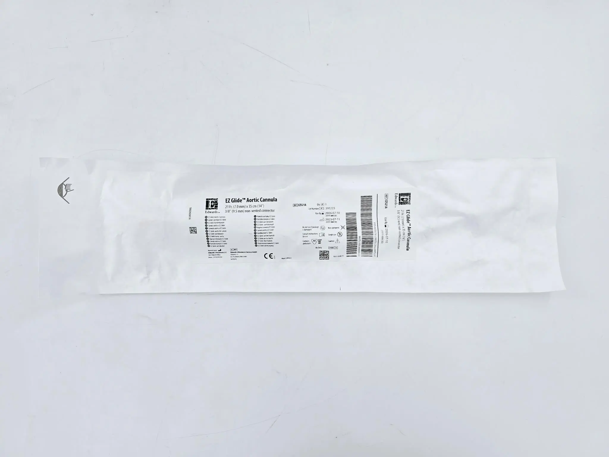Edwards EZS21A EZ Glide Aortic Cannula 21Fr. x 3/8" PK/10 - Image 2