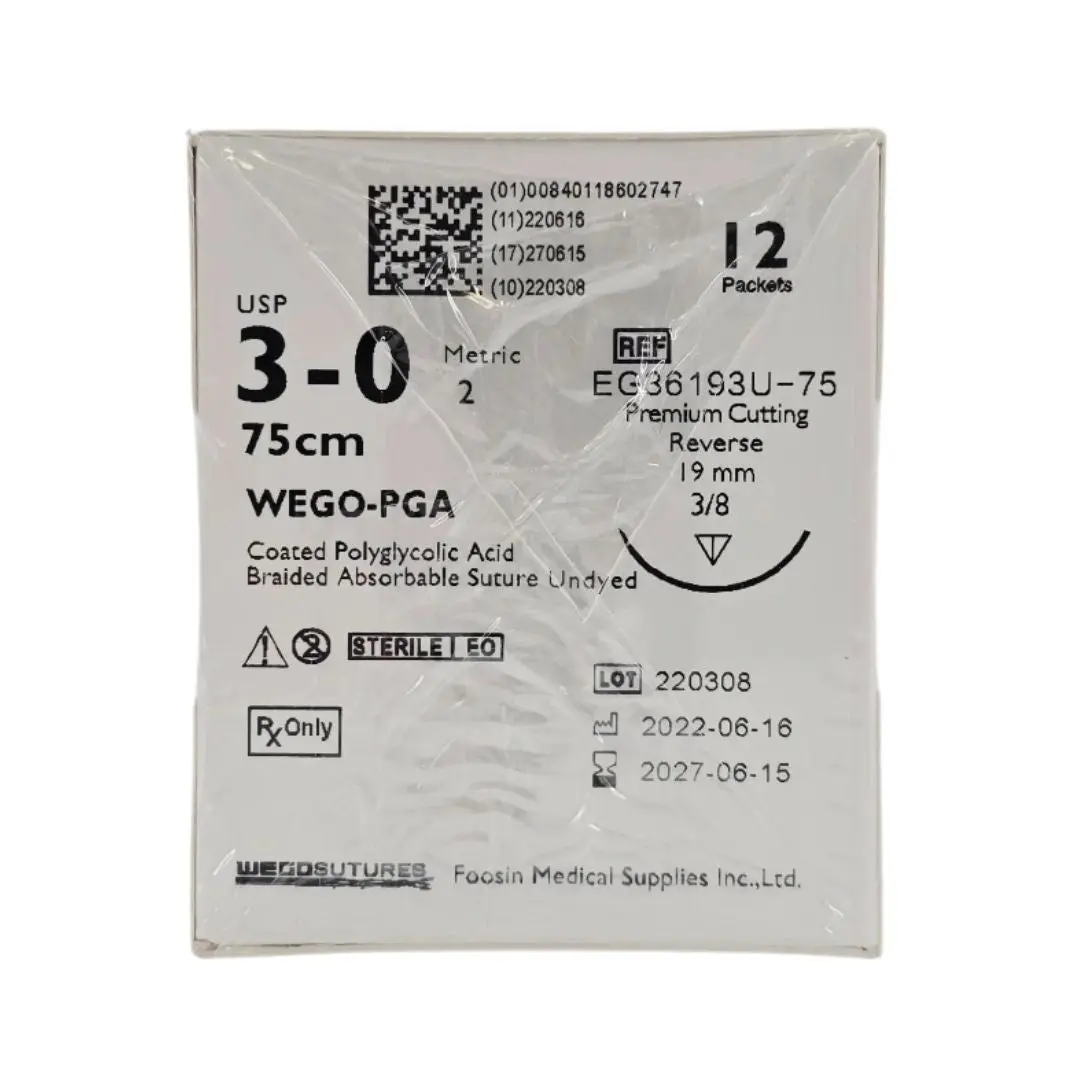 Endure Industries EG36193U-75 3-0 WEGO-PGA Undyed 19mm Prime Reverse Cutting 75cm BX/12