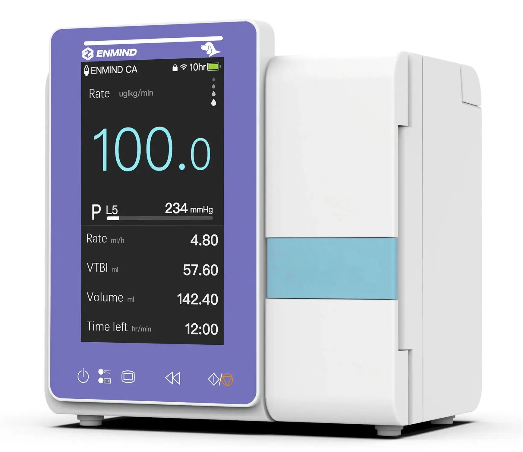 ENMIND EN-V5 Vet Veterinary Infusion Pump 4.3" Color Touch Screen - Image 4