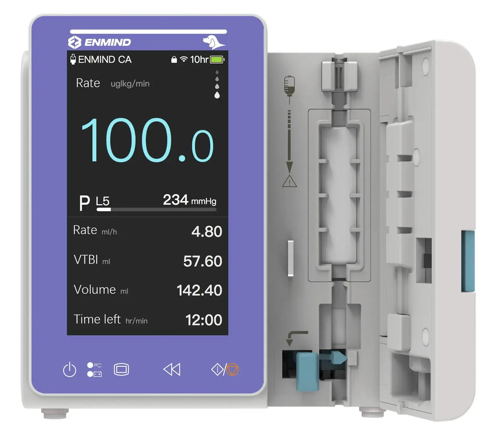ENMIND EN-V5 Vet Veterinary Infusion Pump 4.3" Color Touch Screen - Image 8