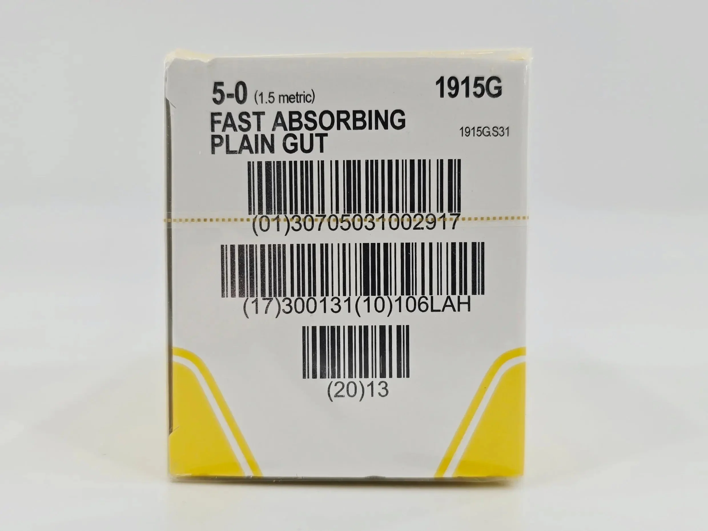 Ethicon 1915G FAST ABSORBING PLAIN GUT 5-0 Yellowish Tan 1X18" PC-1 13mm BX/12 - Image 3