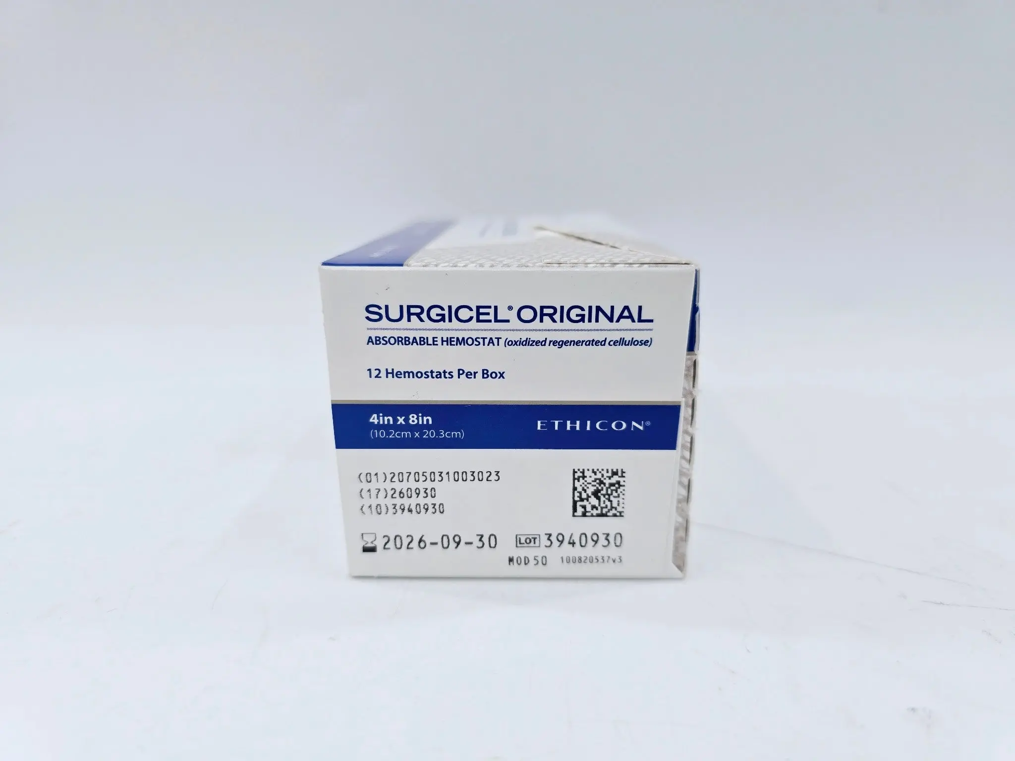 Ethicon 1952 Surgicel Original 4" x 8" Absorbable Hemostat Box Of 12 - Image 3