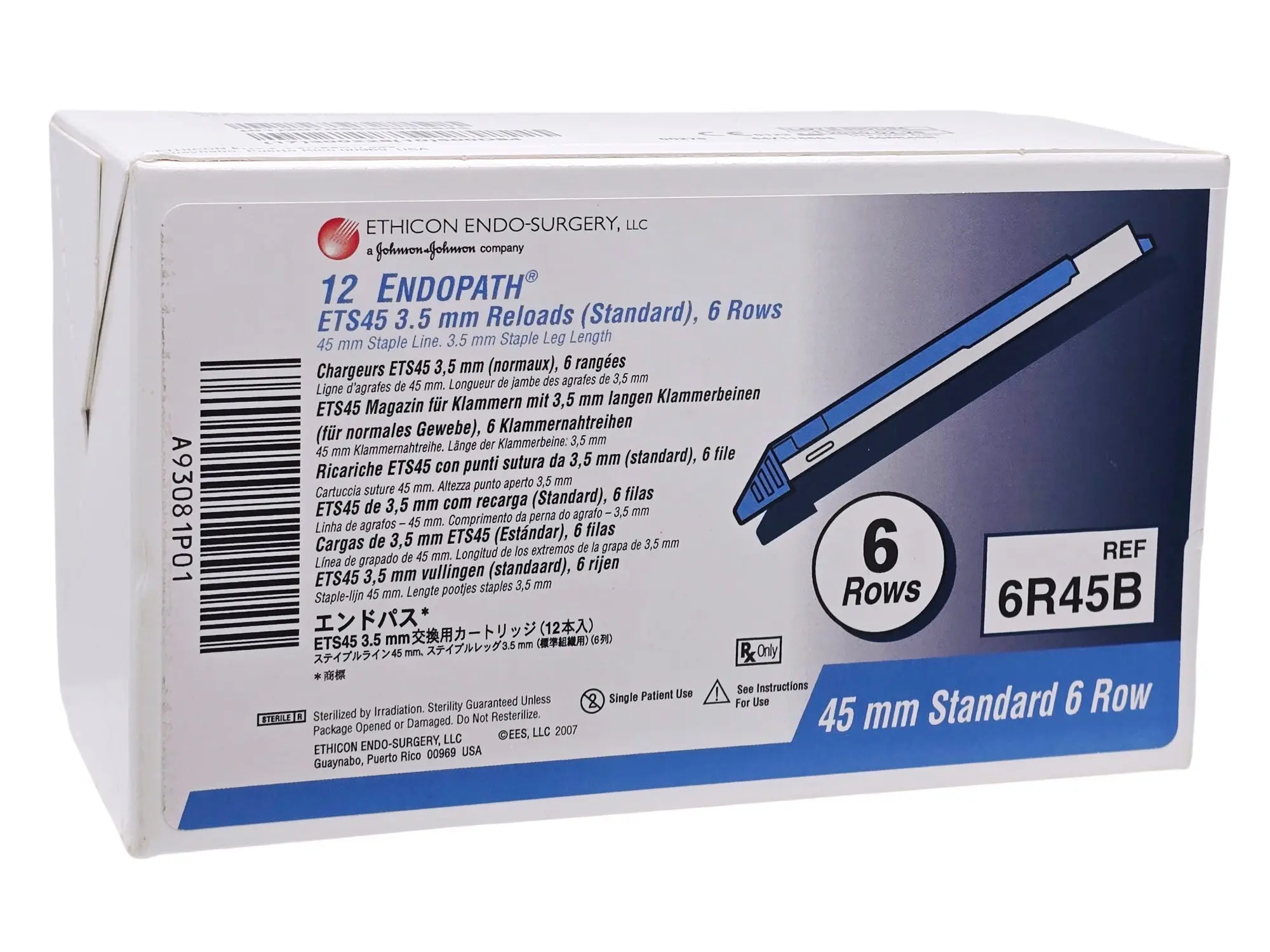 Ethicon 6R45B Endopath Laparoscopic Surgical Stapler Reload Single Use Open BX/9