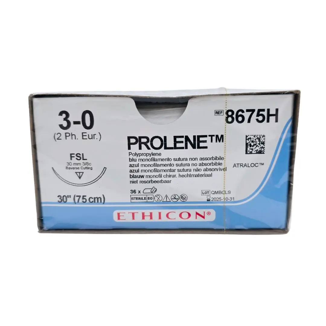 Ethicon 8675H 3-0 PROLENE BLUE 1X30" FSL Box of 36