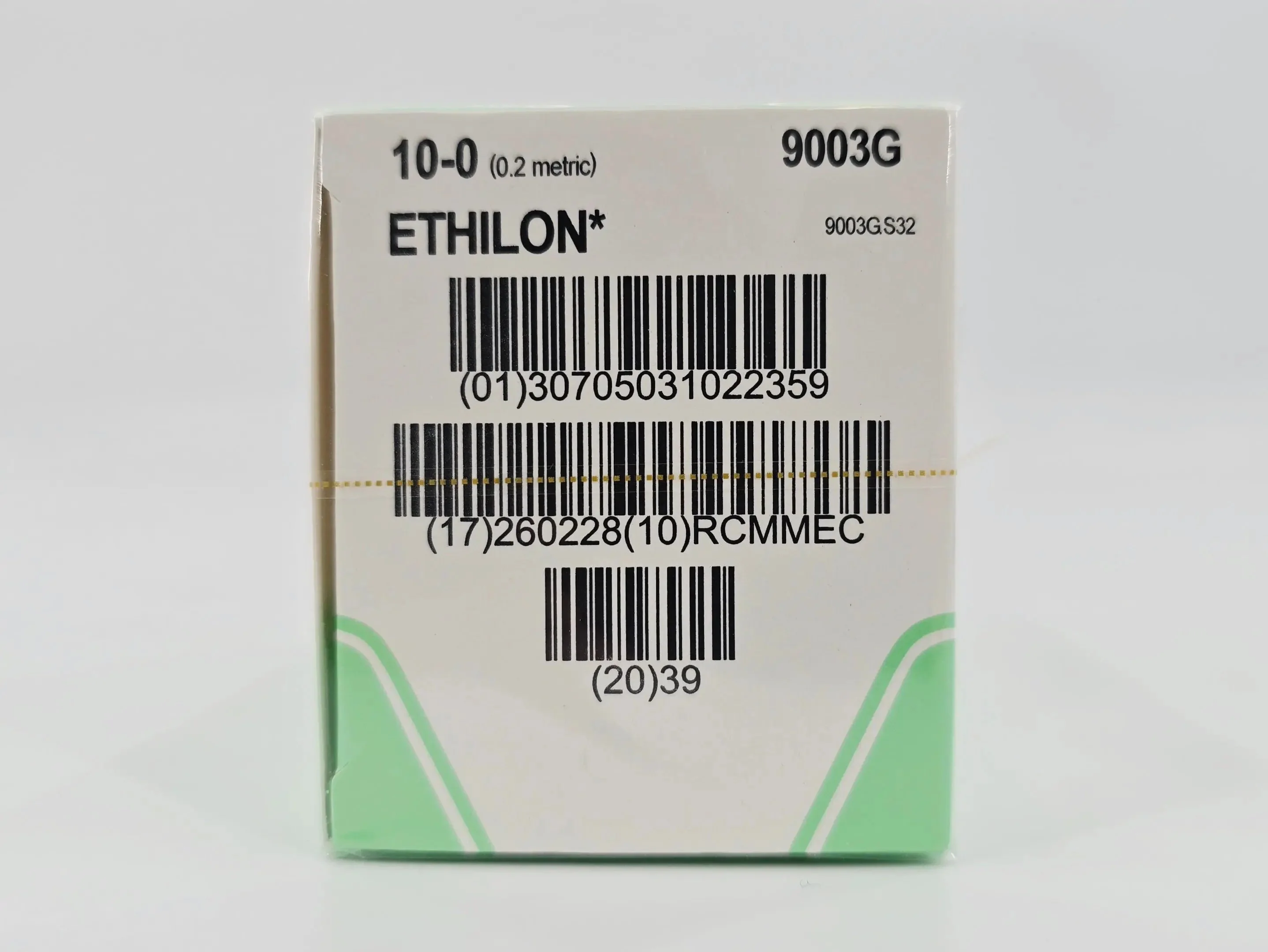 Ethicon 9003G ETHILON 10-0 Black 1X12" CS140-6 6.5mm CS ULTIMA Ophthalmic Needles BX/12 - Image 3