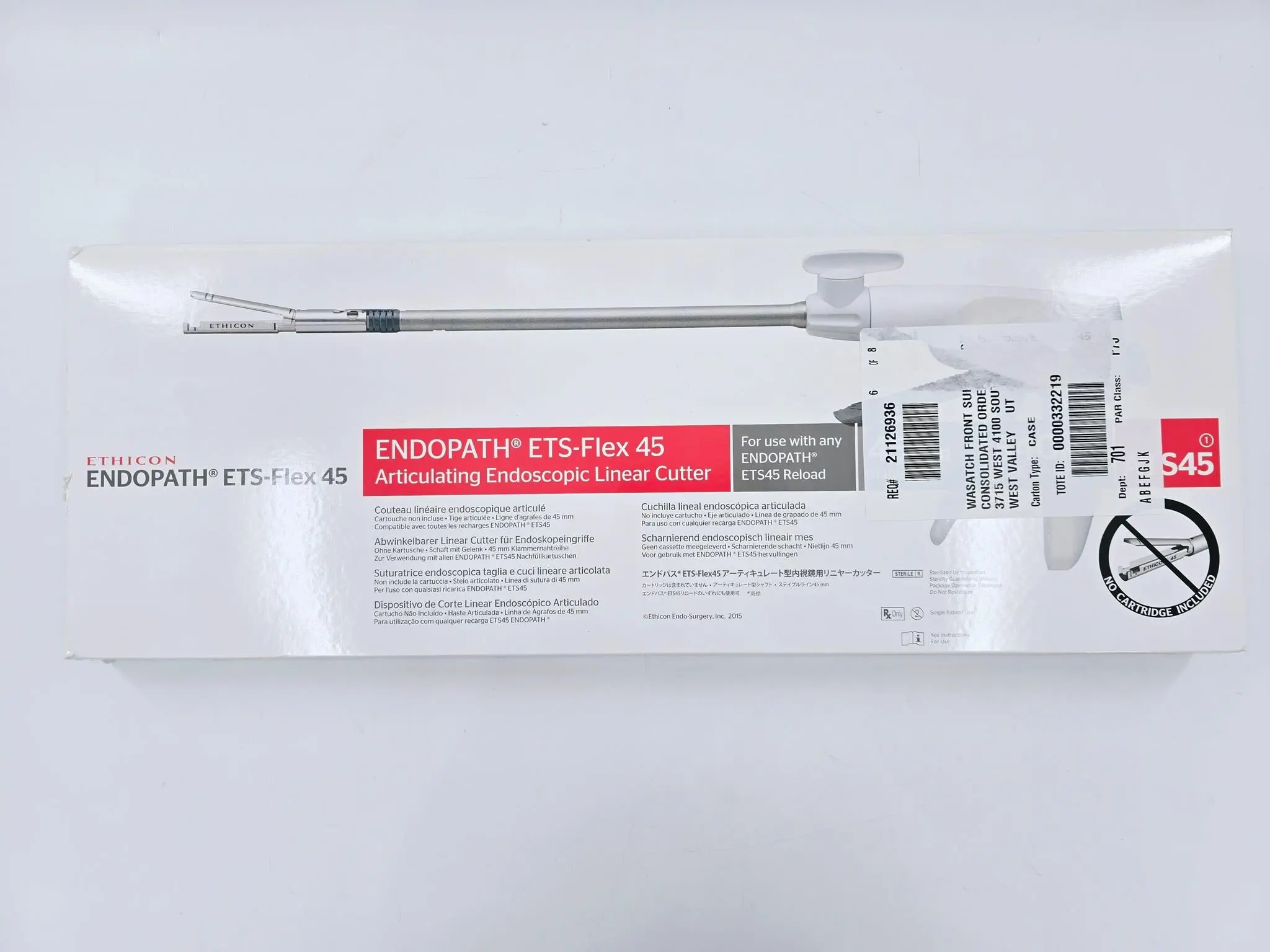 Ethicon ATS45 Endopath ETS-Flex 45 Articulating Endoscopic Linear Cutter - Image 2
