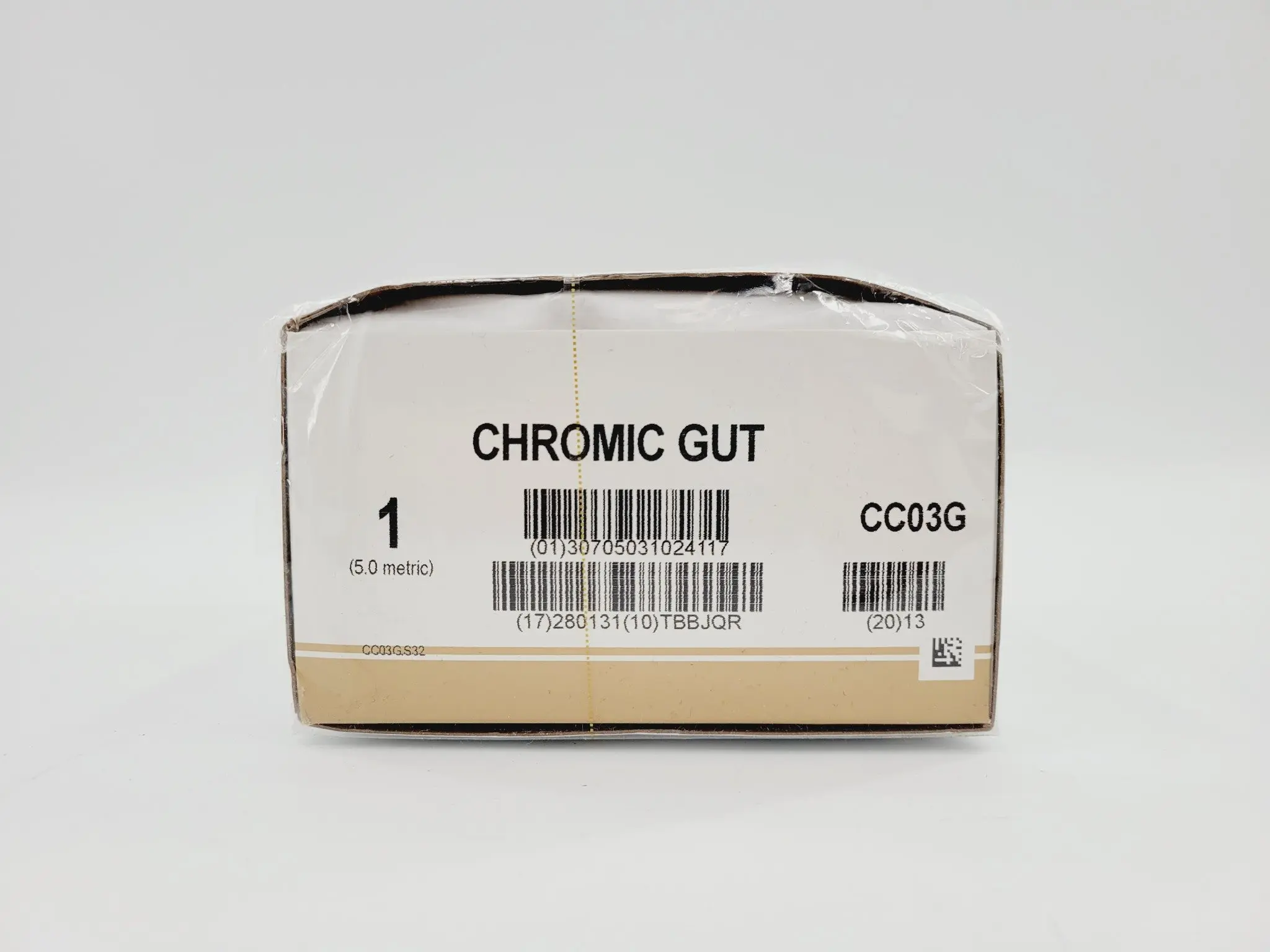 Ethicon CC03G 1 GUT CHROMIC Naturally BROWN 8X18" MO-5 CR Box of 12 - Image 2